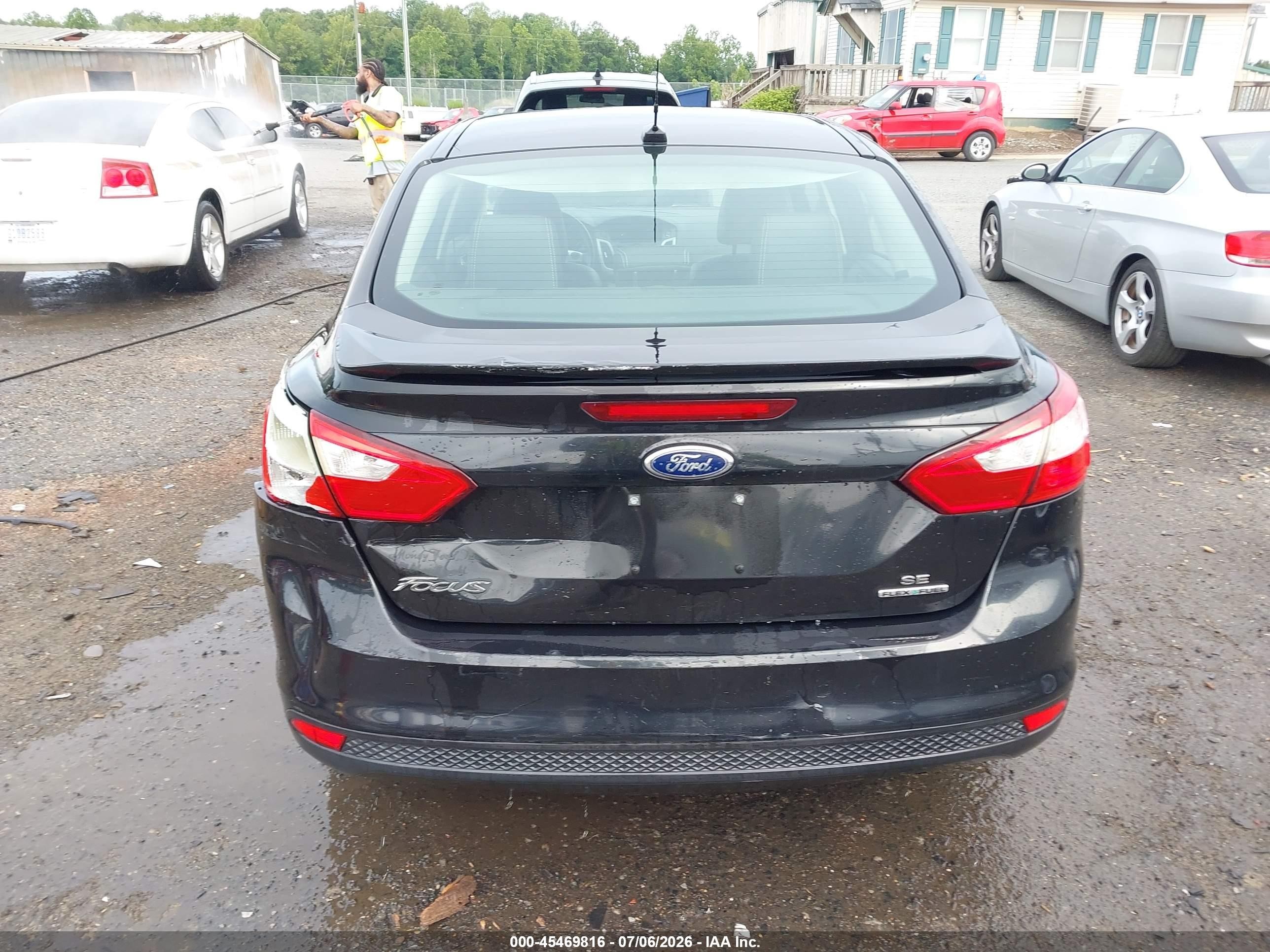 2013 Ford Focus Se Black vin: 1FADP3F29DL121188