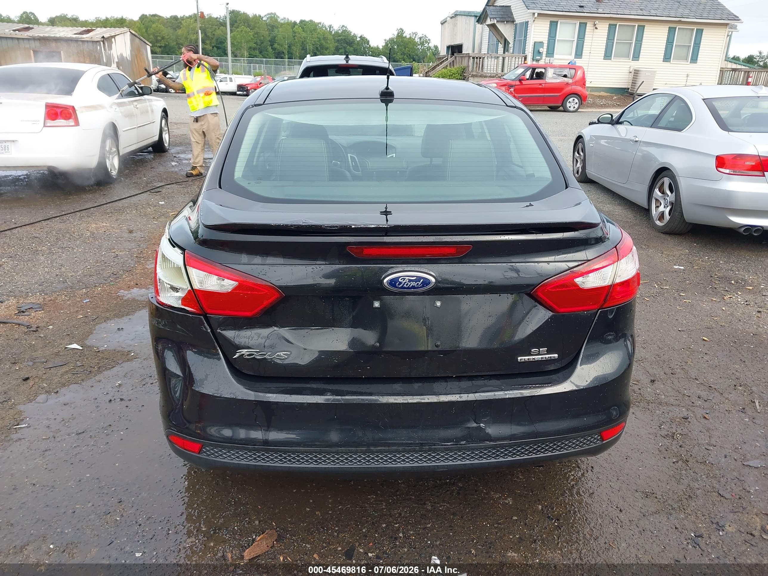 2013 Ford Focus Se Black vin: 1FADP3F29DL121188
