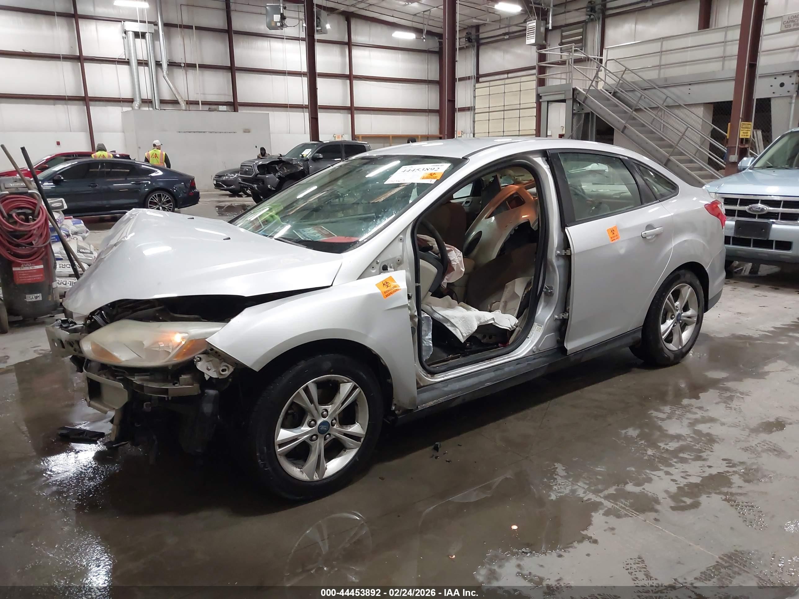 2013 Ford Focus Se Gray vin: 1FADP3F29DL124463