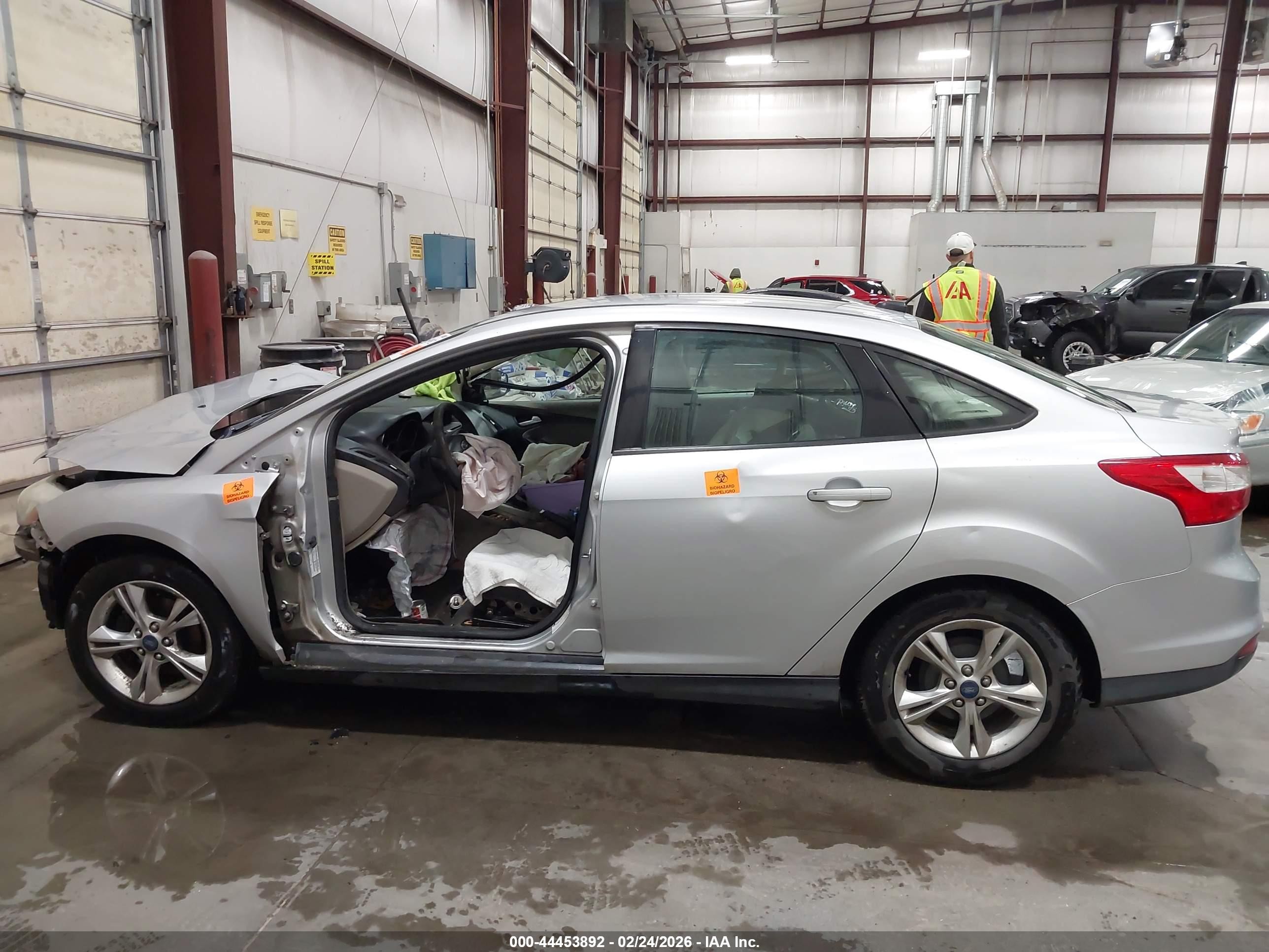 2013 Ford Focus Se Gray vin: 1FADP3F29DL124463