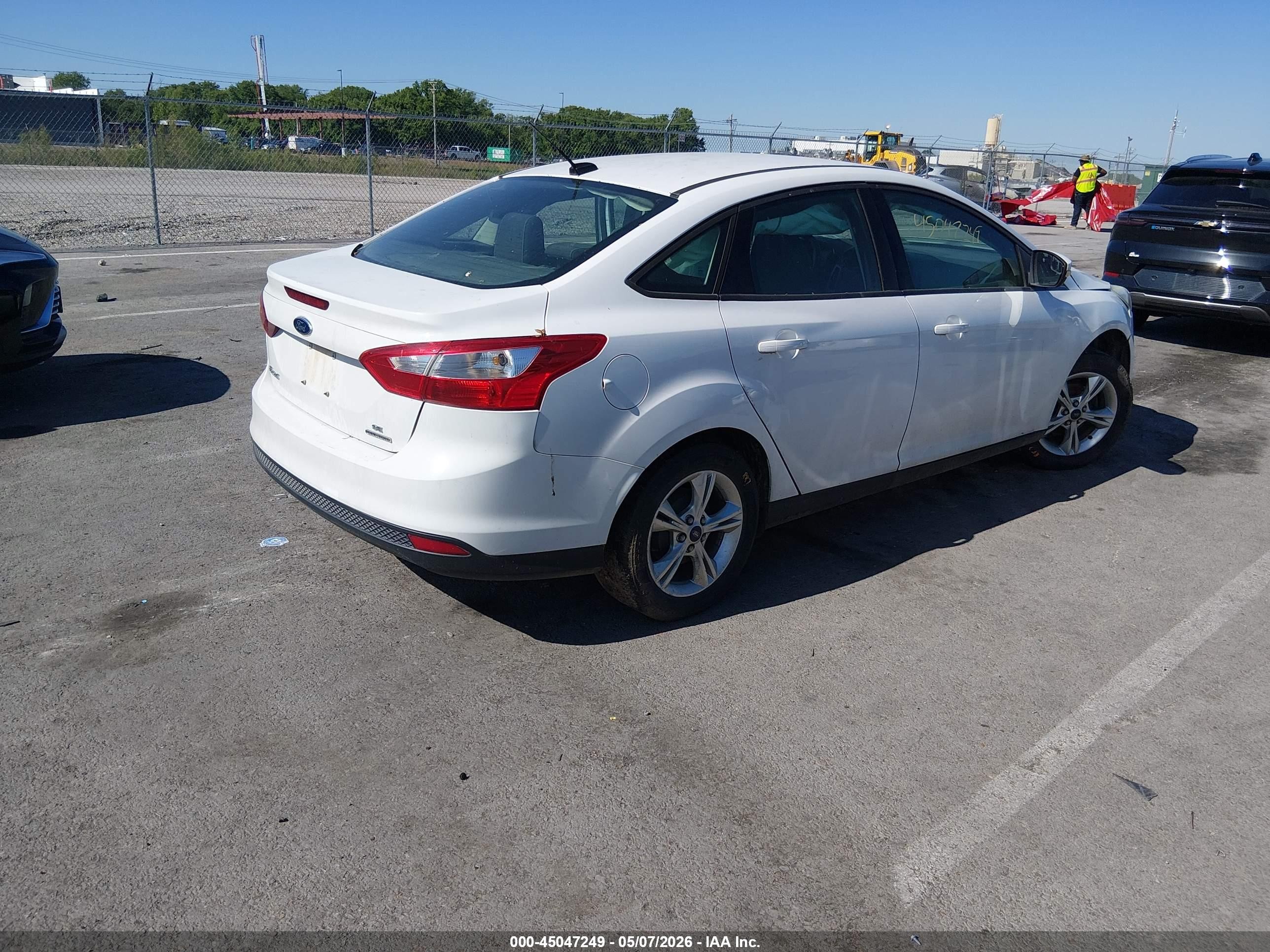 2013 Ford Focus Se White vin: 1FADP3F29DL153588