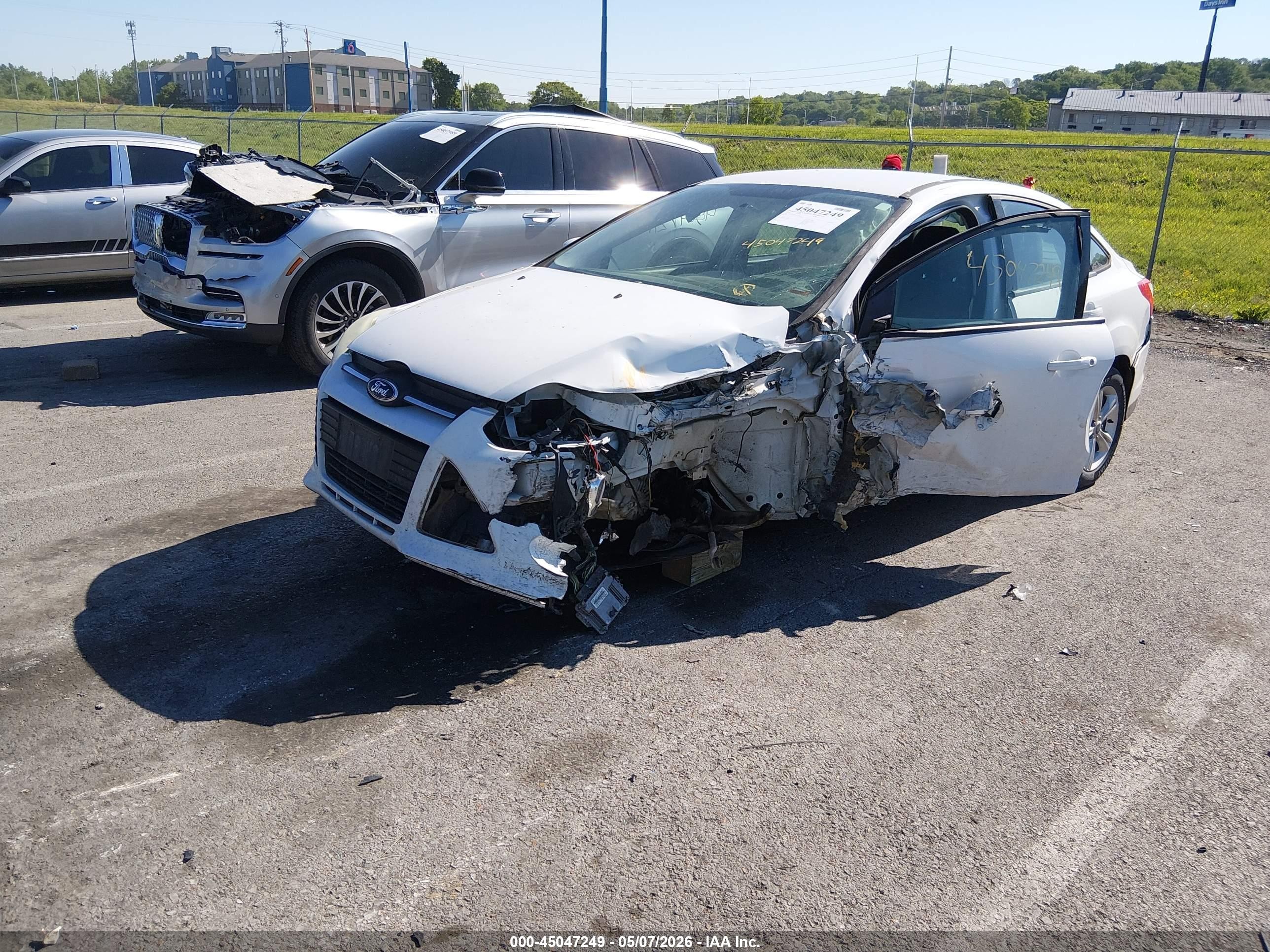 2013 Ford Focus Se White vin: 1FADP3F29DL153588