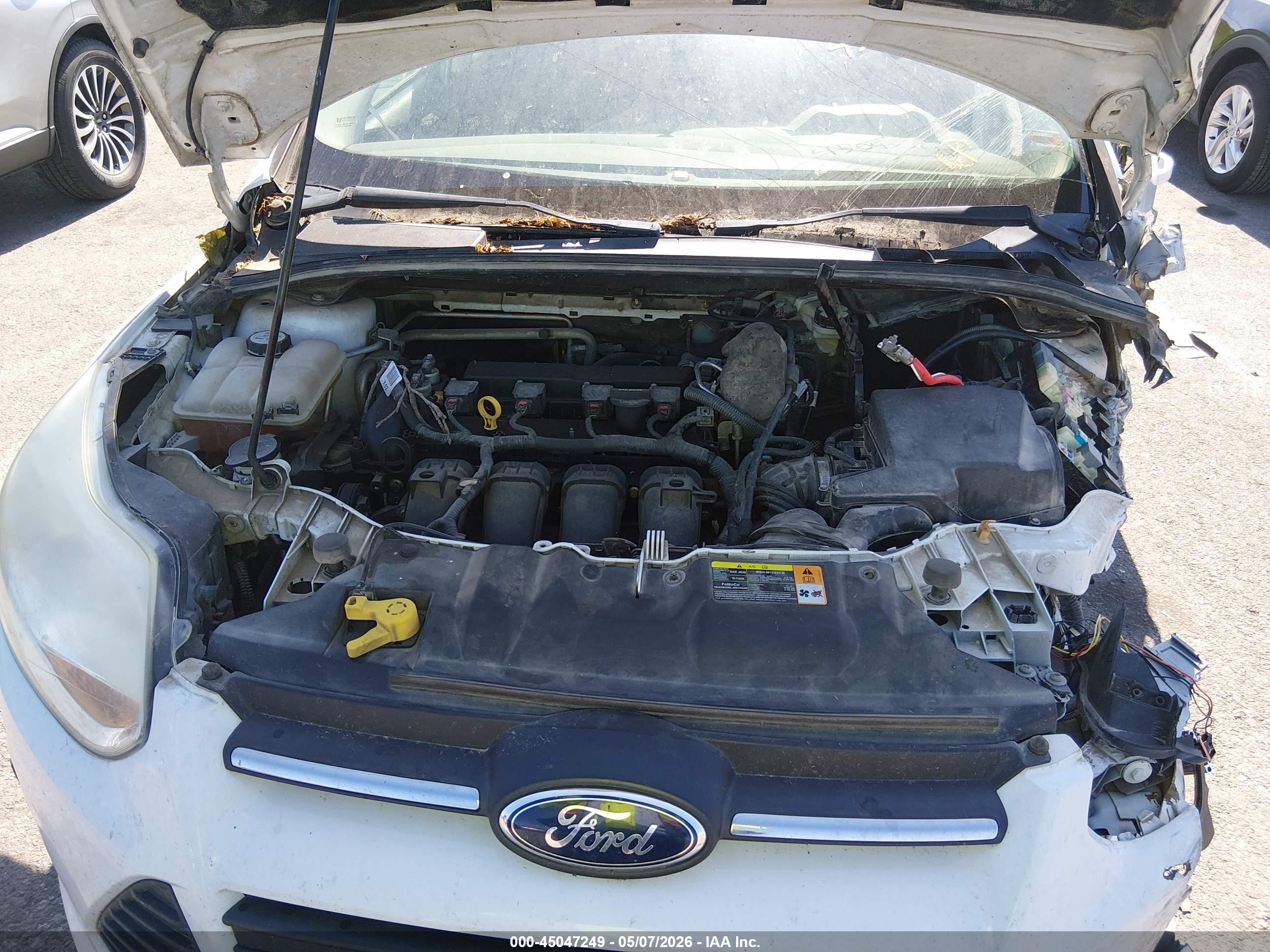 2013 Ford Focus Se White vin: 1FADP3F29DL153588