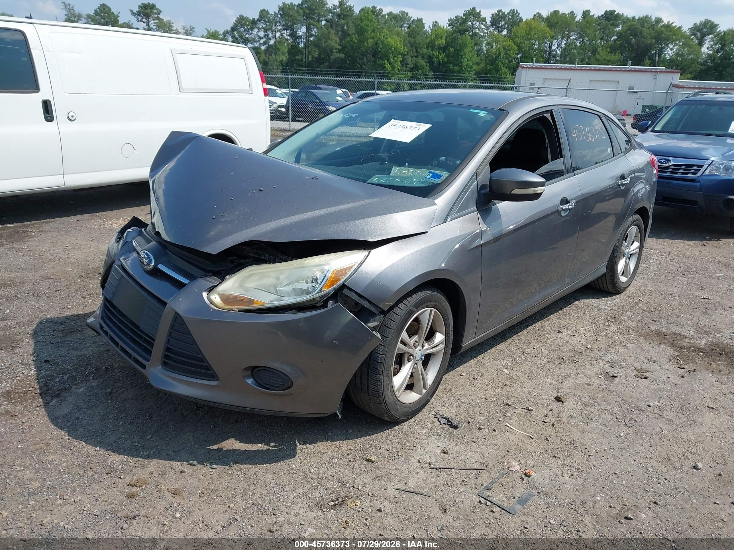 2013 Ford Focus Se Gray vin: 1FADP3F29DL186378