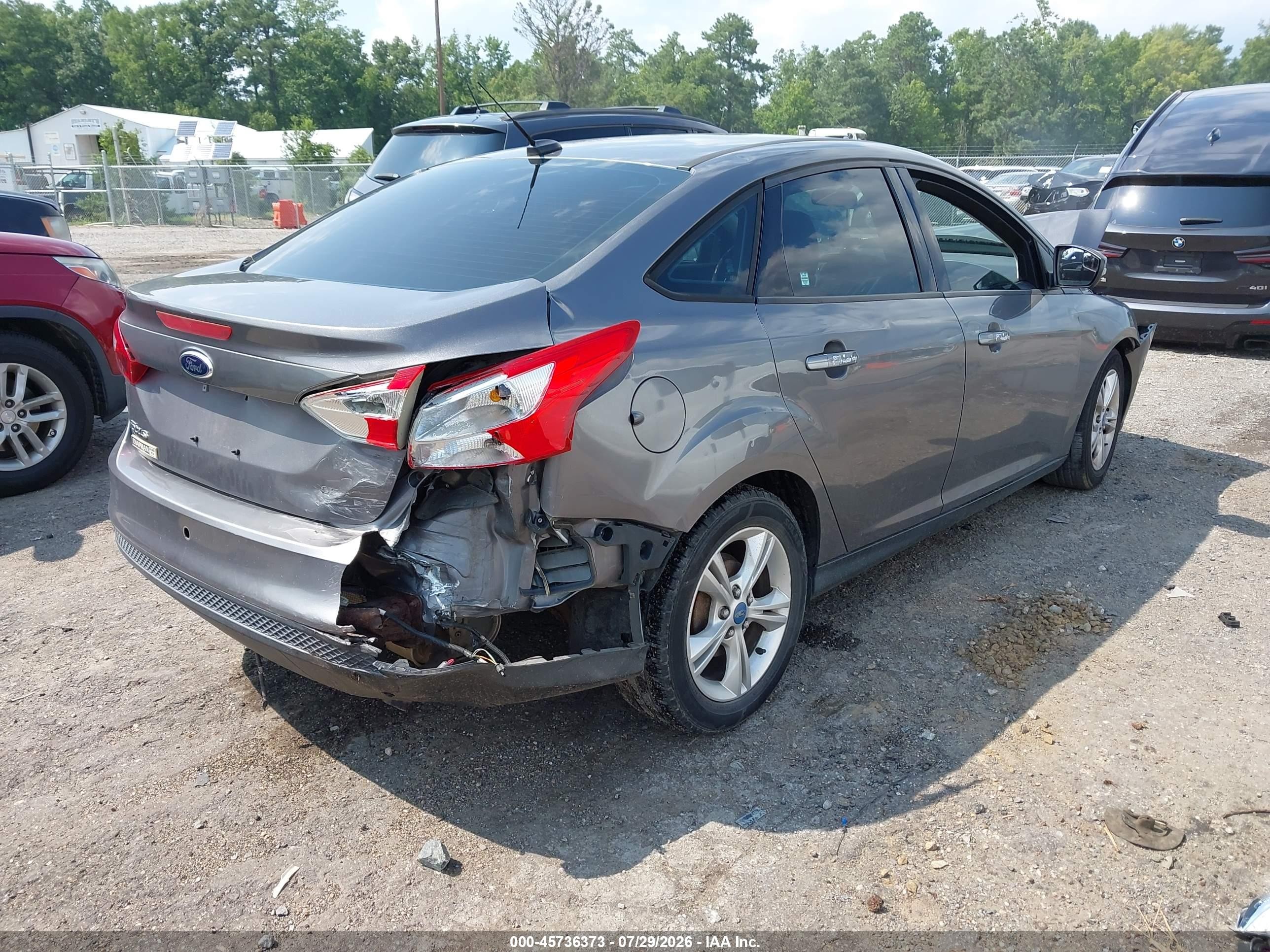 2013 Ford Focus Se Gray vin: 1FADP3F29DL186378