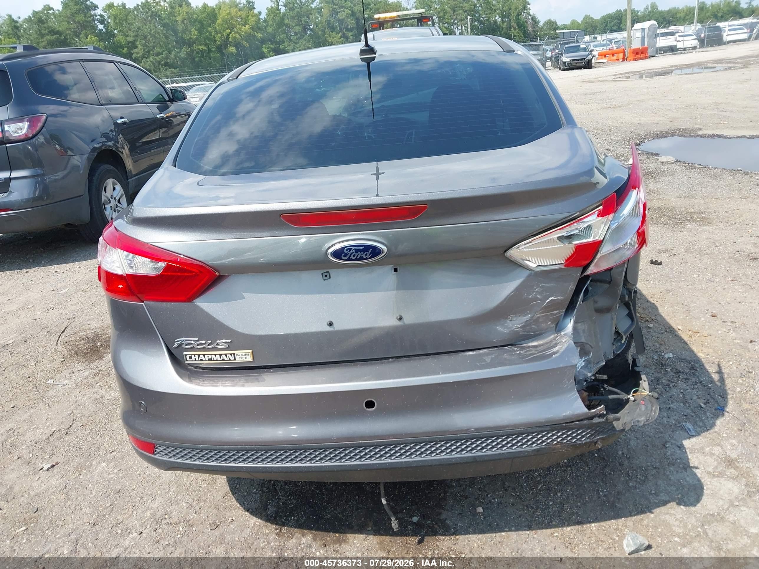 2013 Ford Focus Se Gray vin: 1FADP3F29DL186378