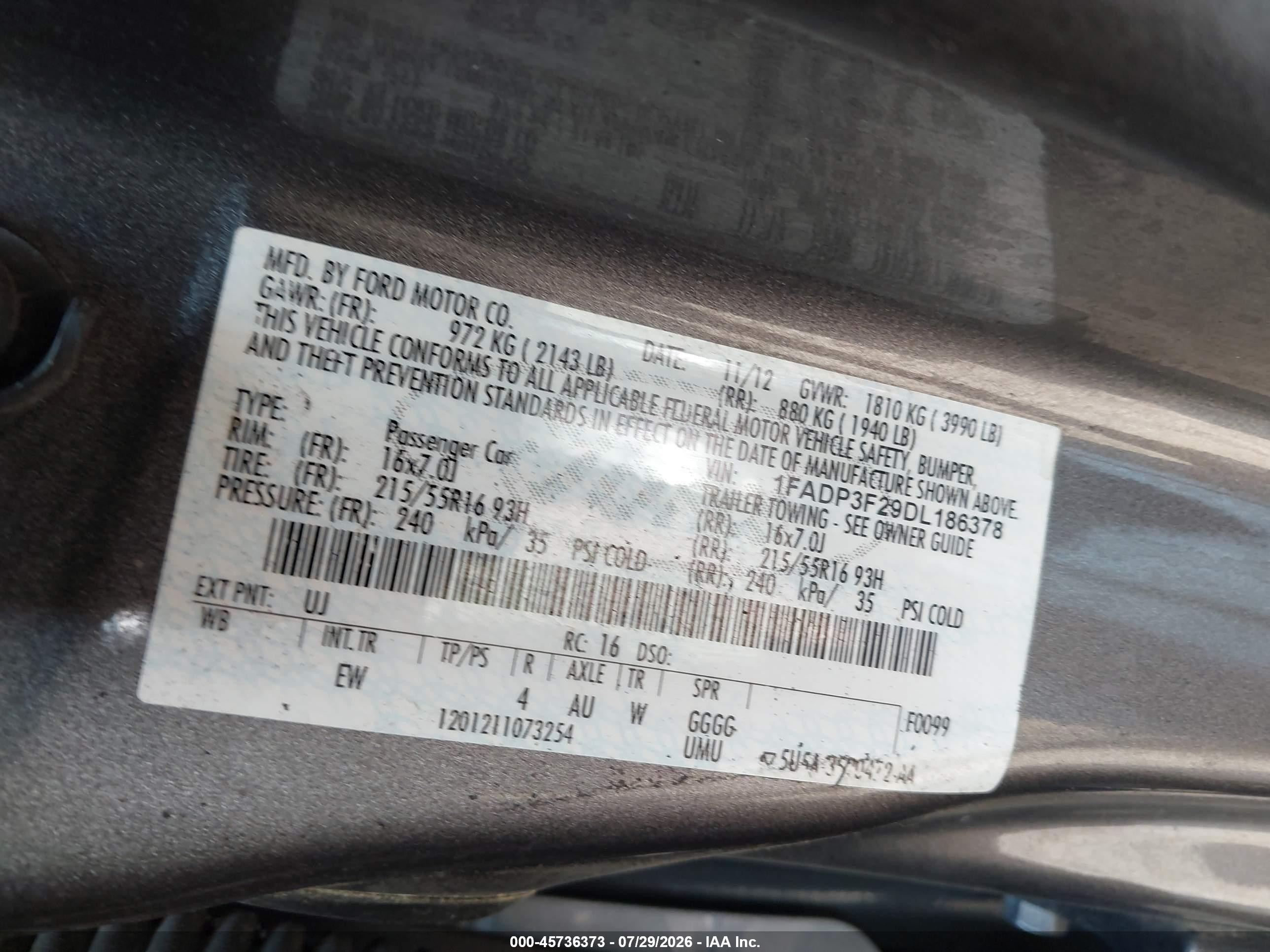 2013 Ford Focus Se Gray vin: 1FADP3F29DL186378
