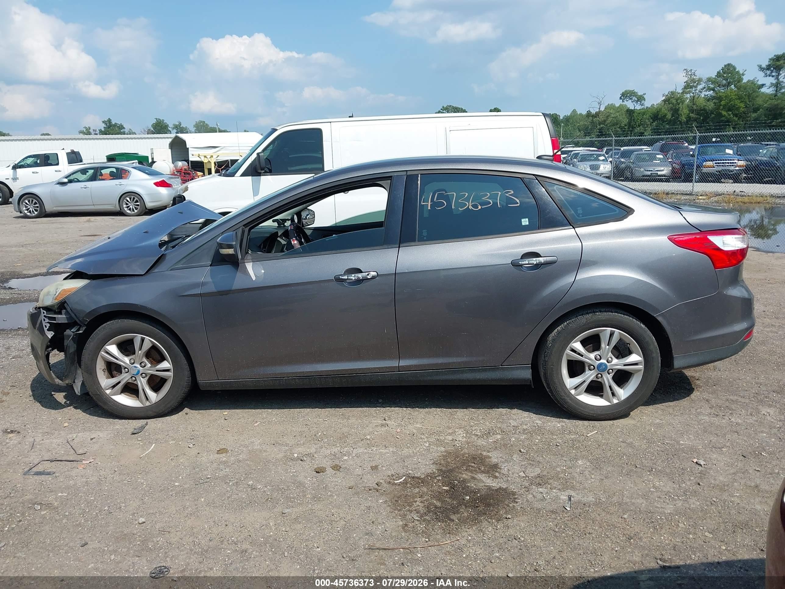 2013 Ford Focus Se Gray vin: 1FADP3F29DL186378