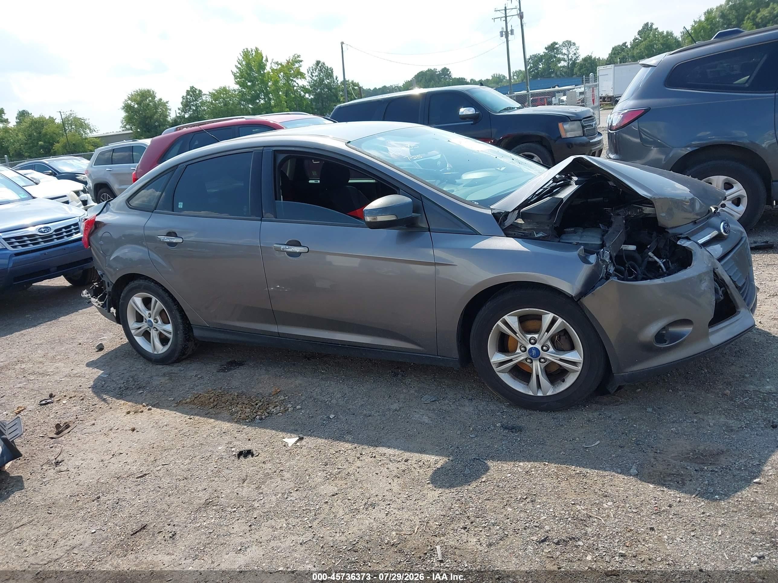 2013 Ford Focus Se Gray vin: 1FADP3F29DL186378