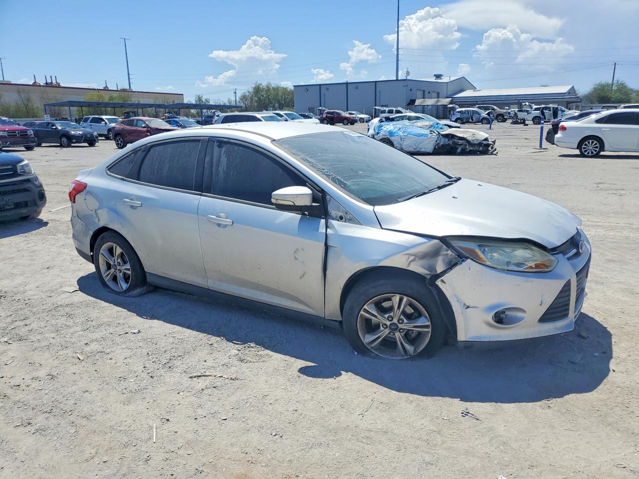 2013 Ford Focus Se Silver vin: 1FADP3F29DL204796