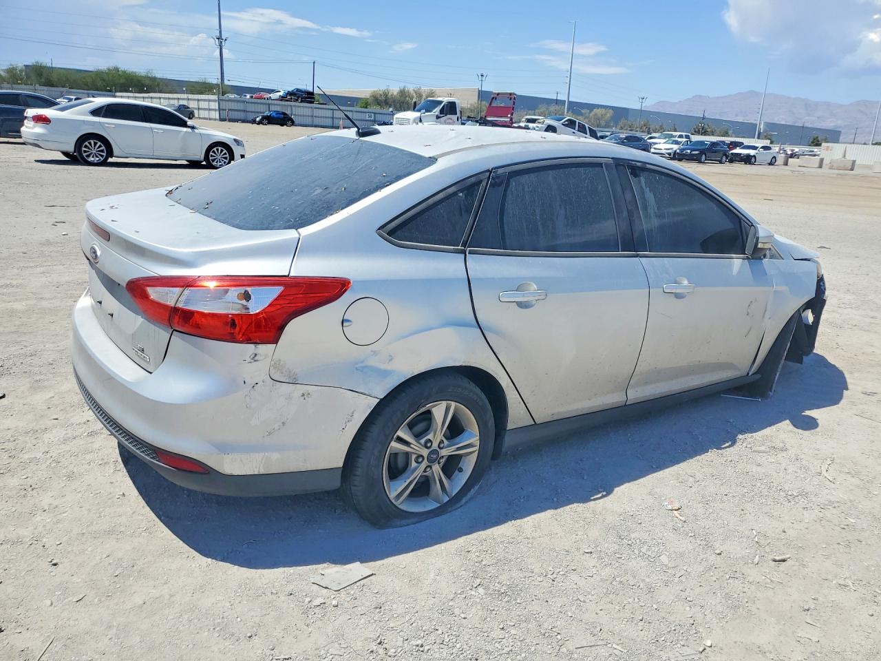 2013 Ford Focus Se Silver vin: 1FADP3F29DL204796
