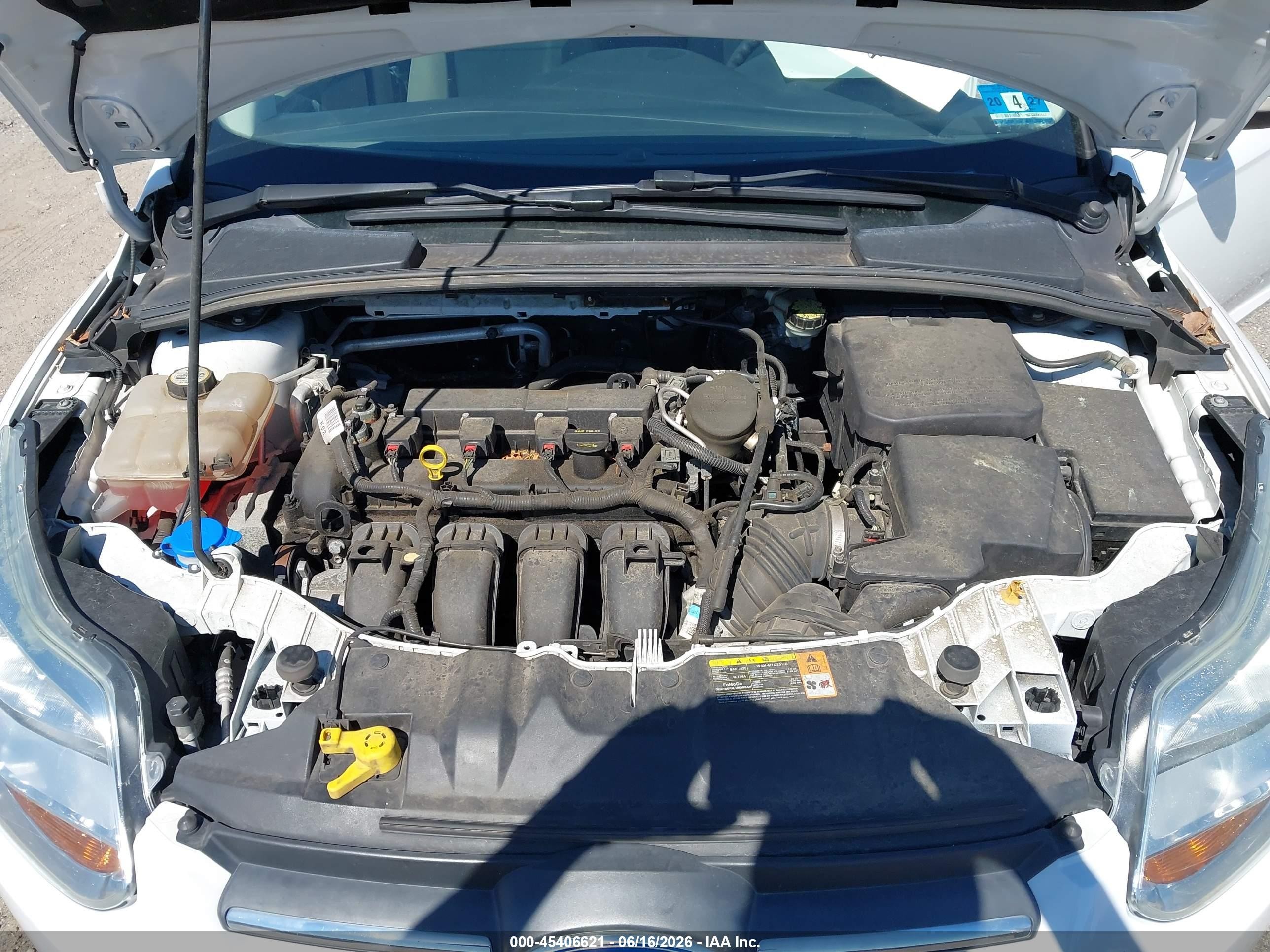 2013 Ford Focus Se White vin: 1FADP3F29DL207049