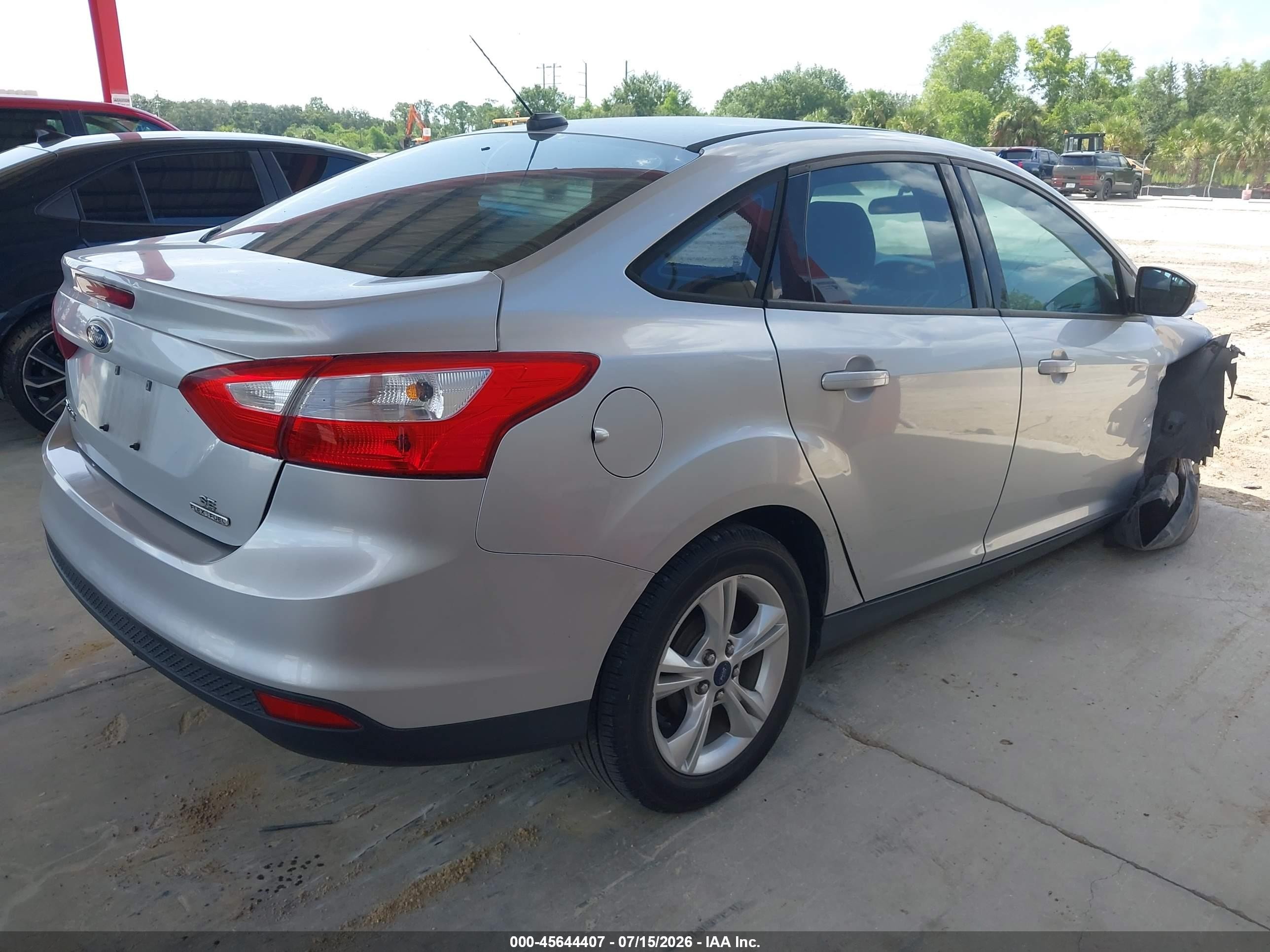2013 Ford Focus Se Silver vin: 1FADP3F29DL207875