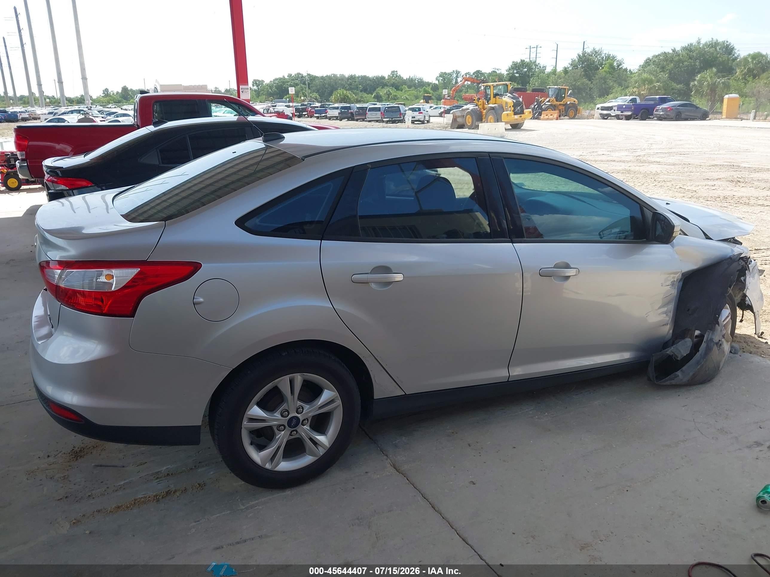 2013 Ford Focus Se Silver vin: 1FADP3F29DL207875