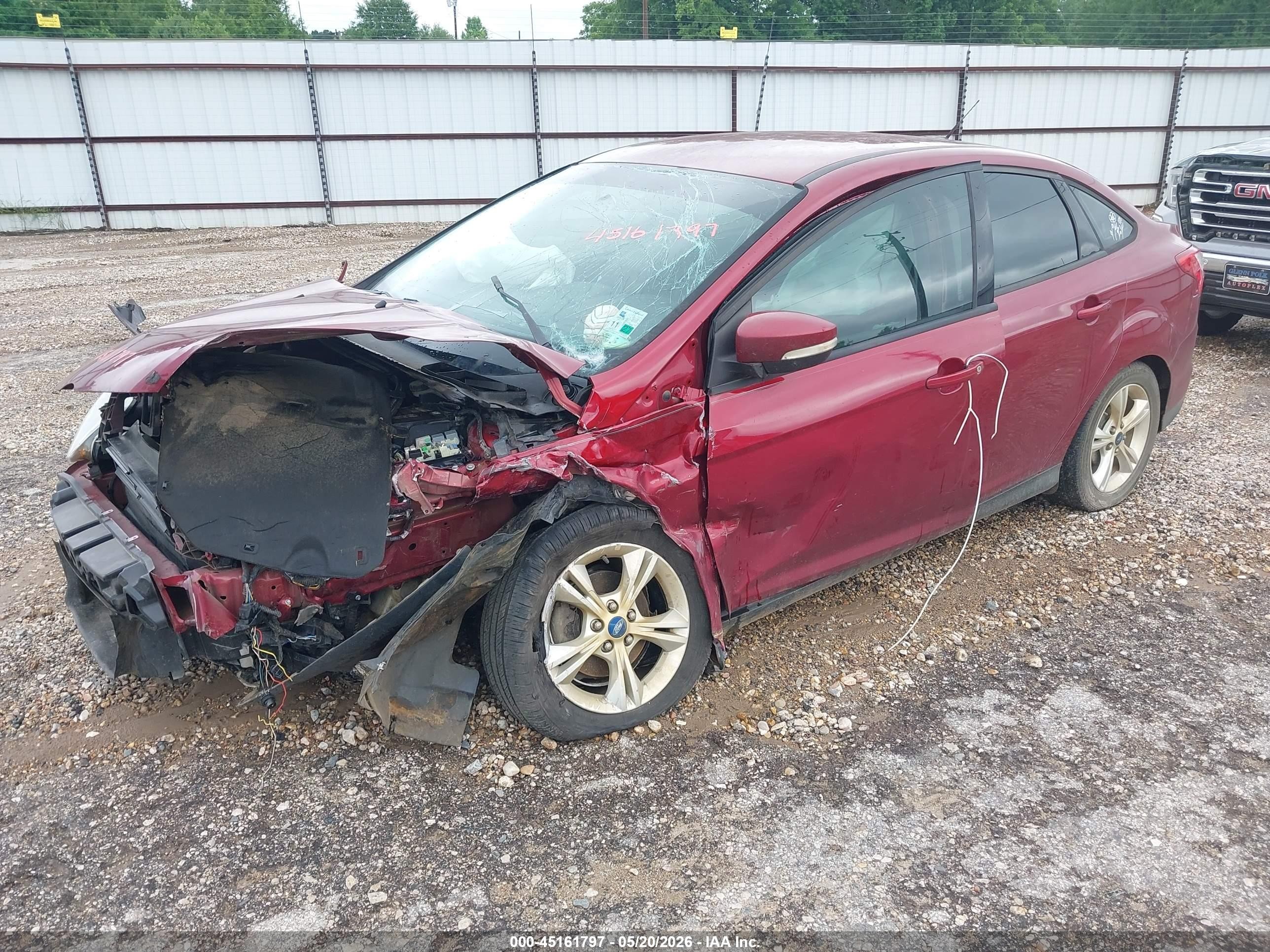 2013 Ford Focus Se Бордовый vin: 1FADP3F29DL225096