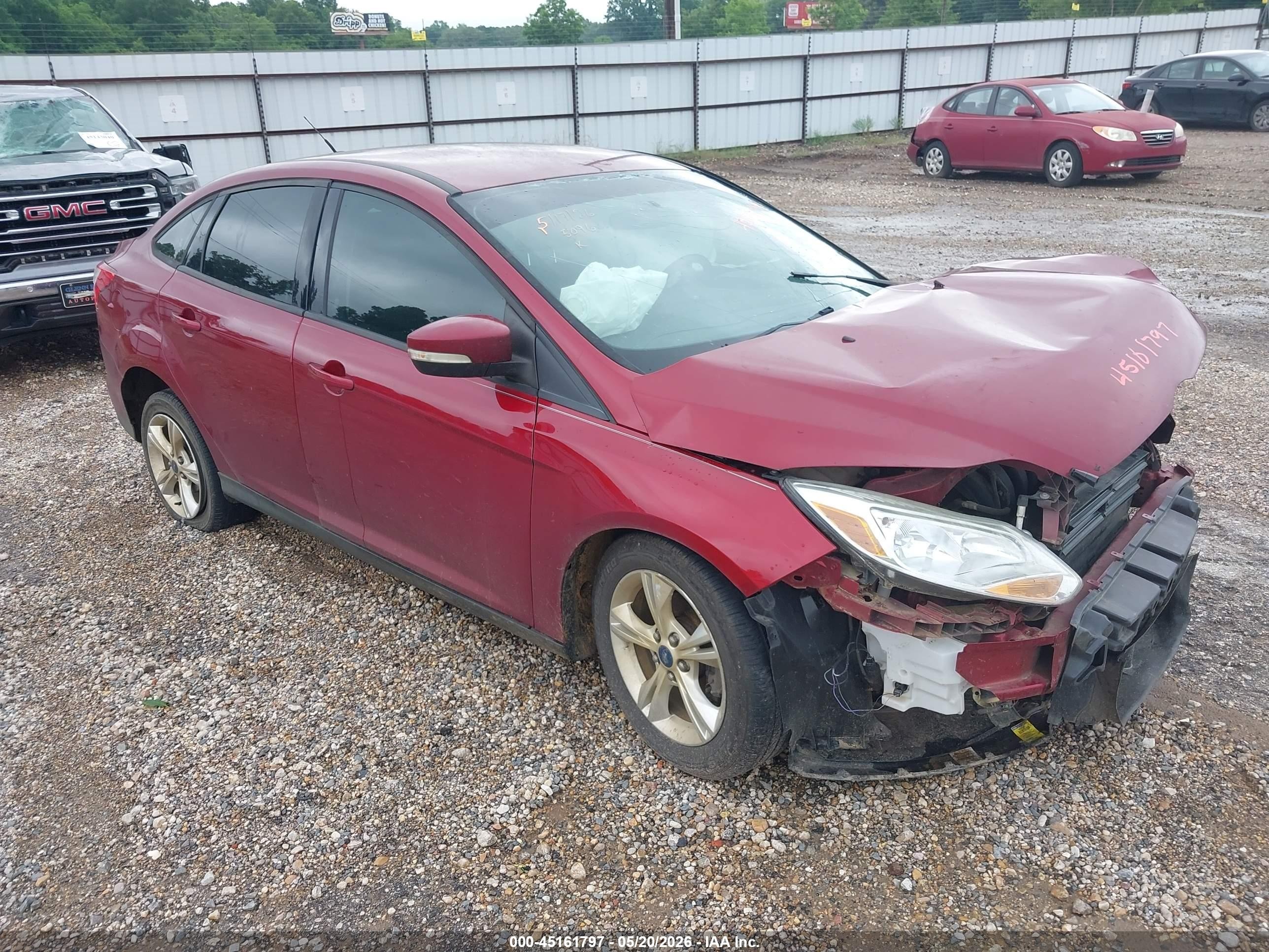2013 Ford Focus Se Бордовый vin: 1FADP3F29DL225096