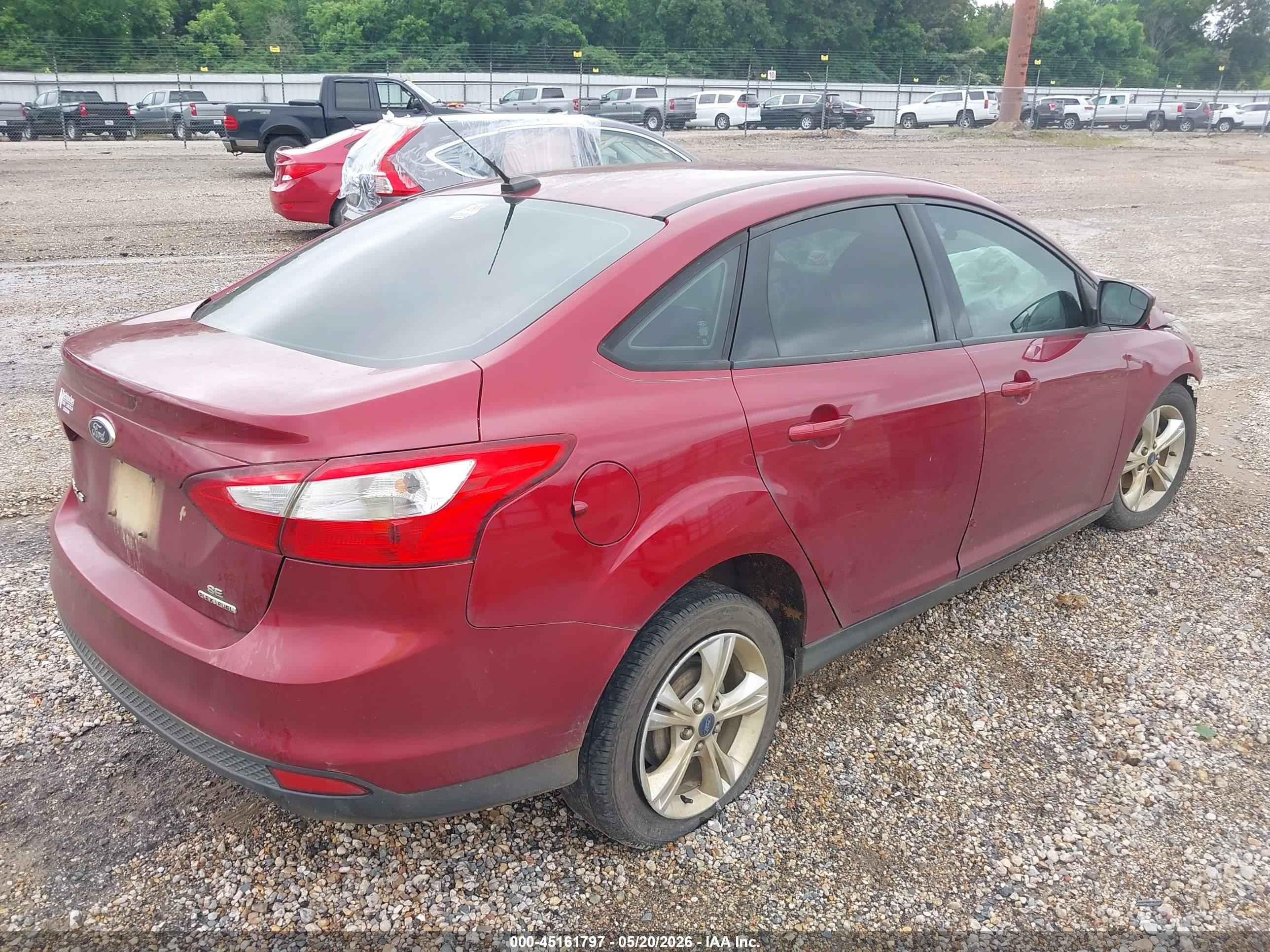 2013 Ford Focus Se Бордовый vin: 1FADP3F29DL225096