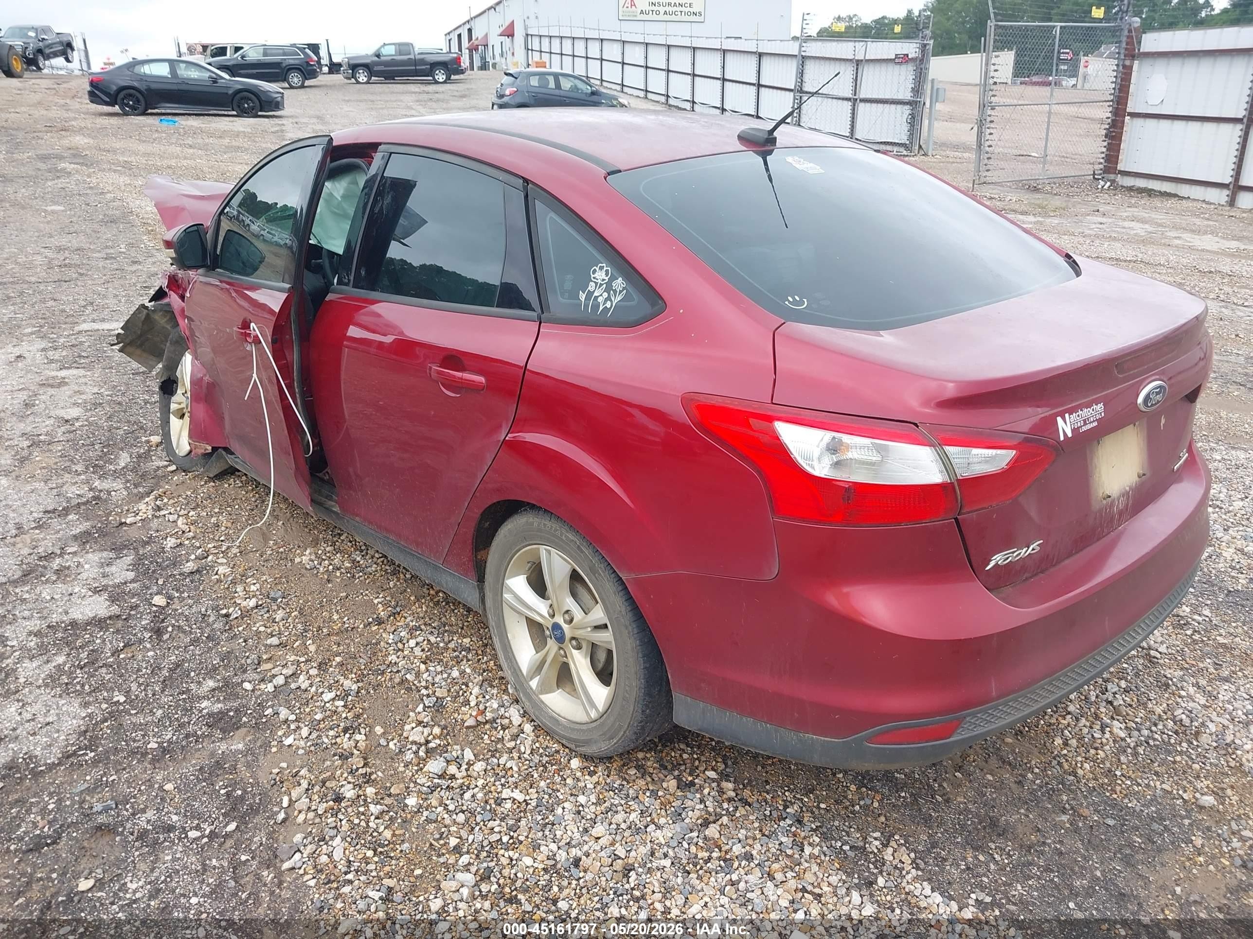 2013 Ford Focus Se Бордовый vin: 1FADP3F29DL225096