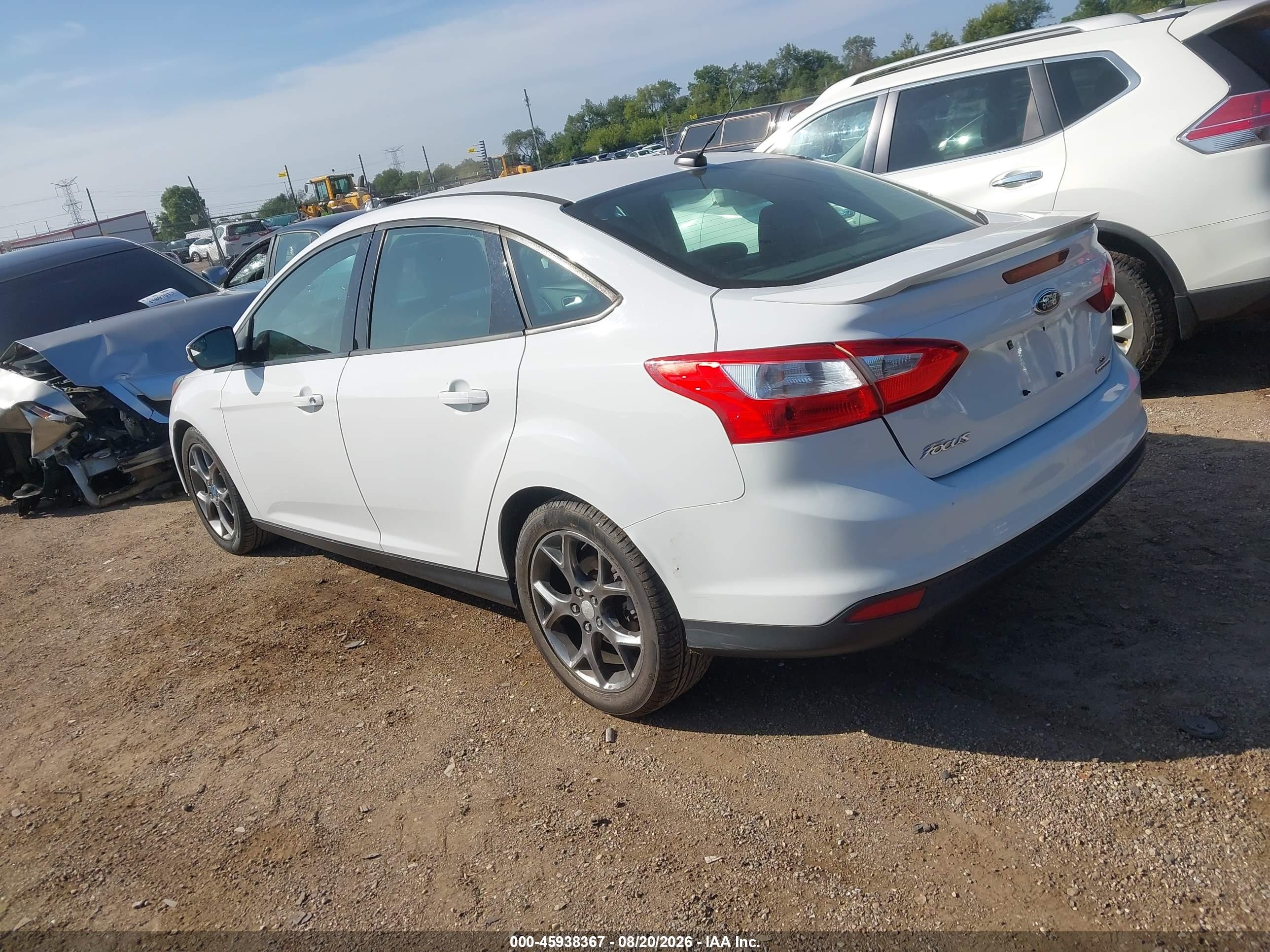 2013 Ford Focus Se Белый vin: 1FADP3F29DL246045
