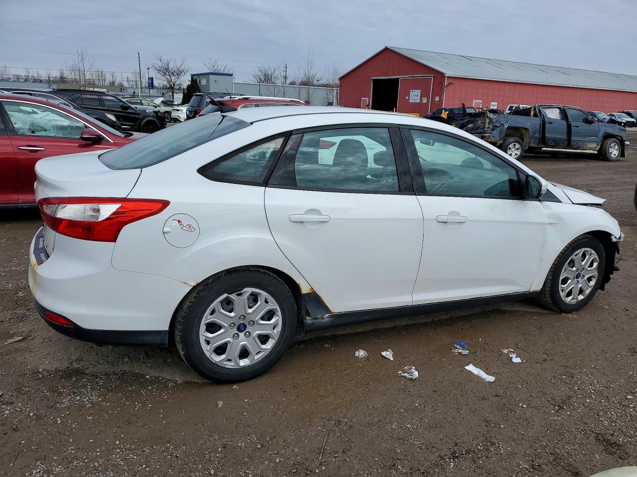 2013 Ford Focus Se White vin: 1FADP3F29DL248653