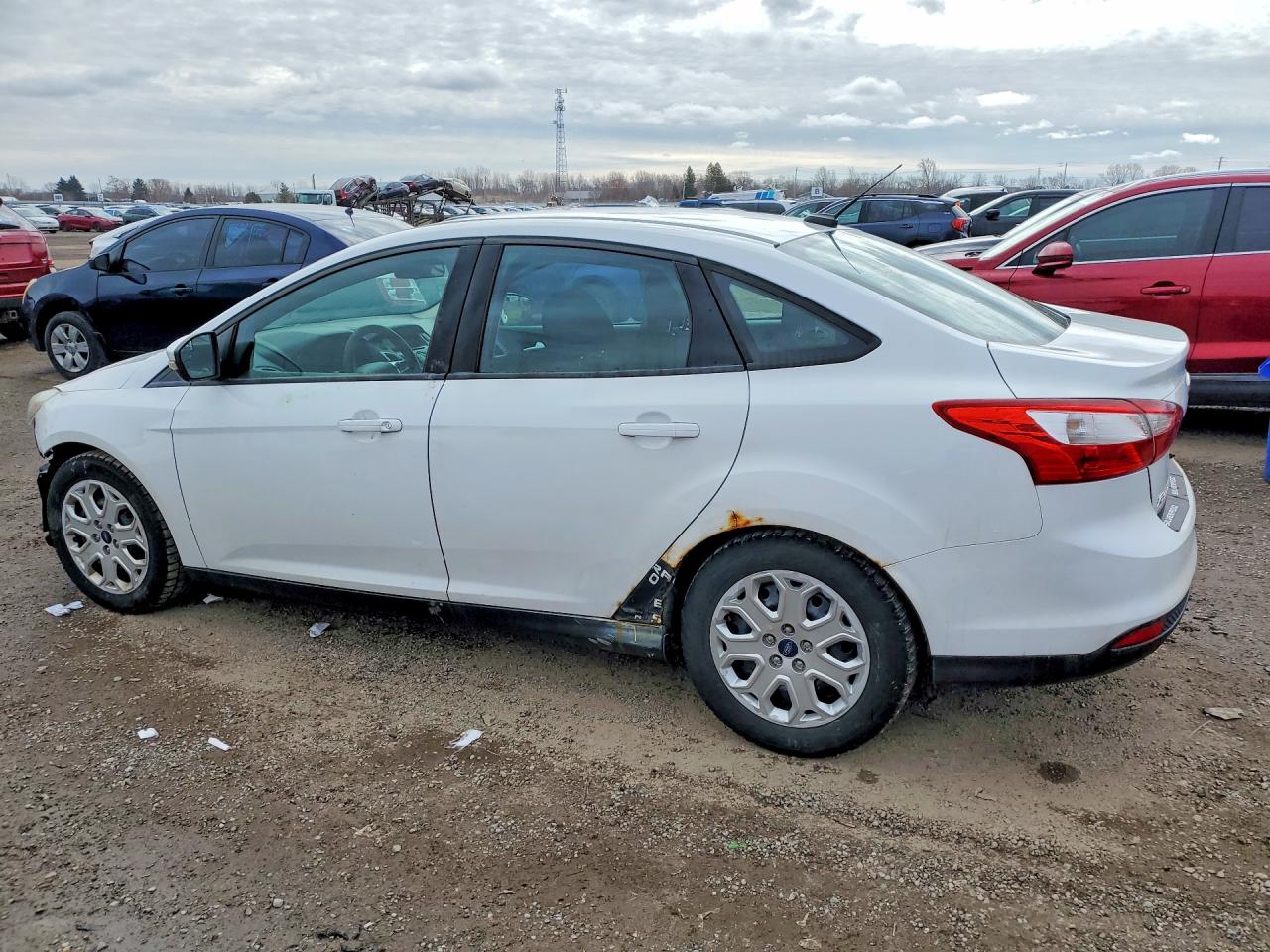 2013 Ford Focus Se White vin: 1FADP3F29DL248653