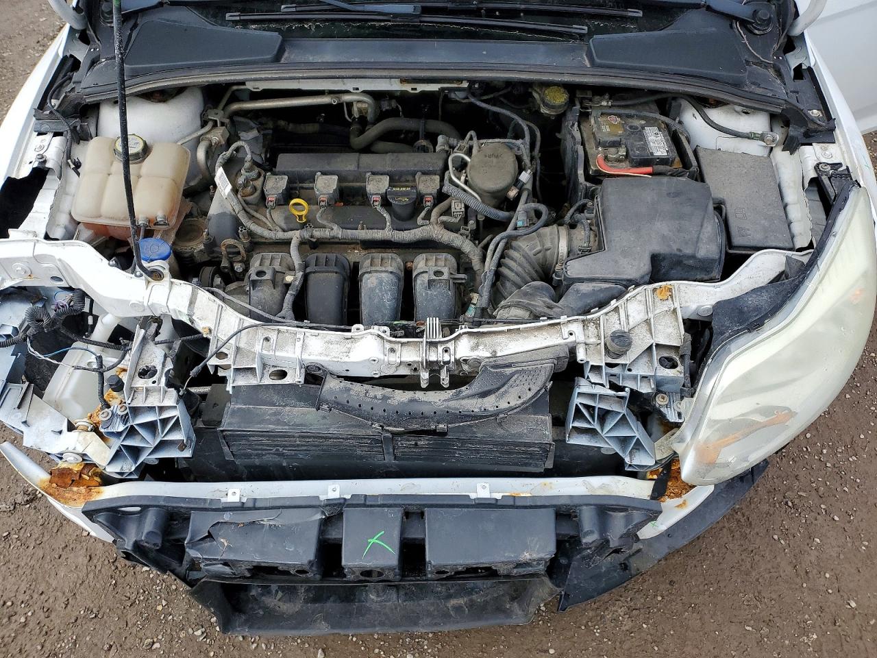 2013 Ford Focus Se White vin: 1FADP3F29DL248653