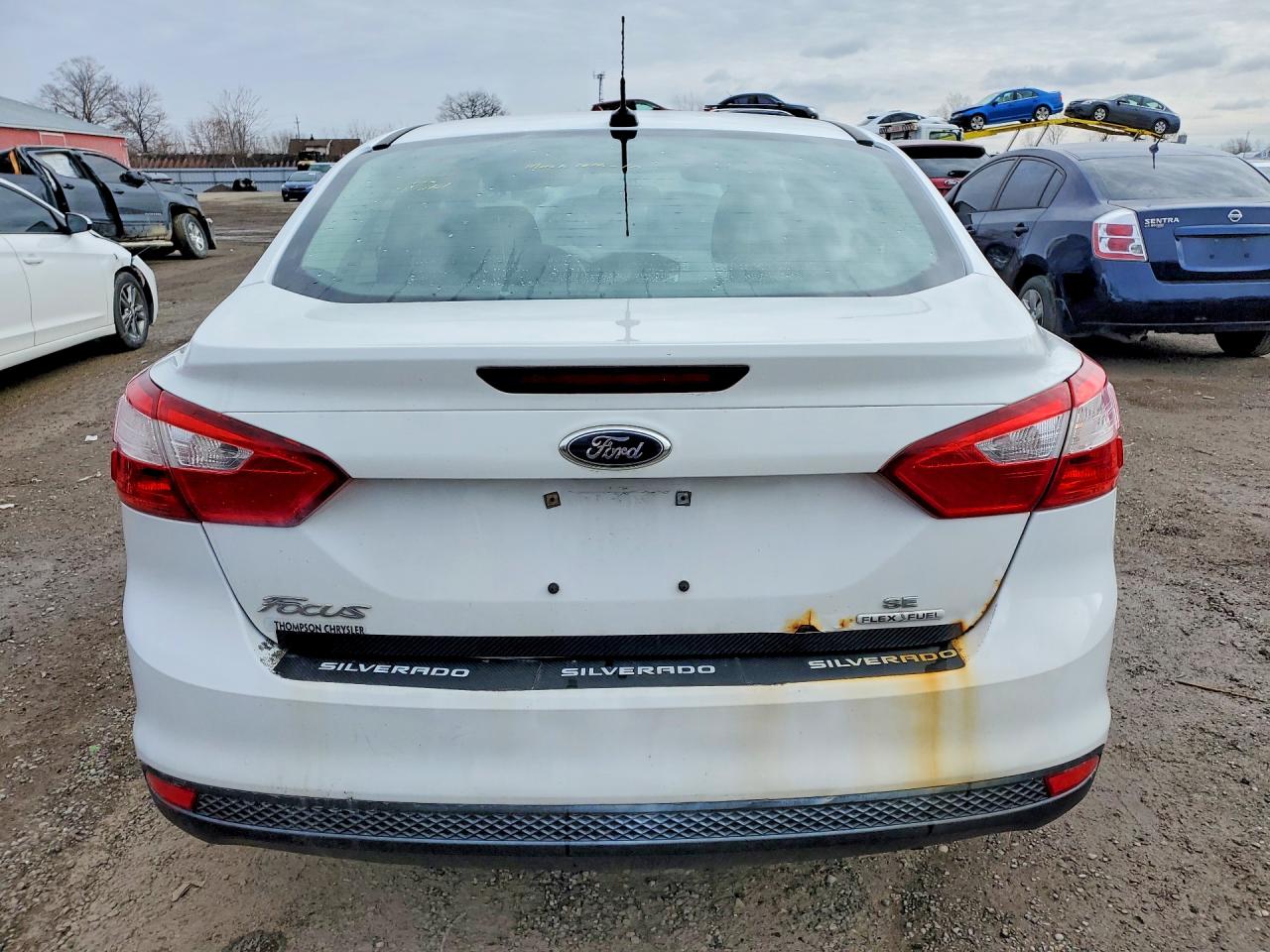 2013 Ford Focus Se White vin: 1FADP3F29DL248653