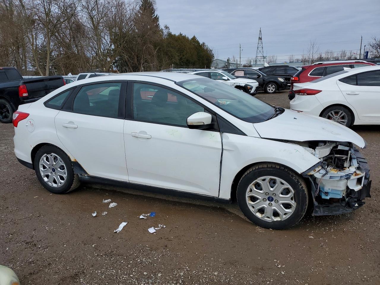 2013 Ford Focus Se White vin: 1FADP3F29DL248653