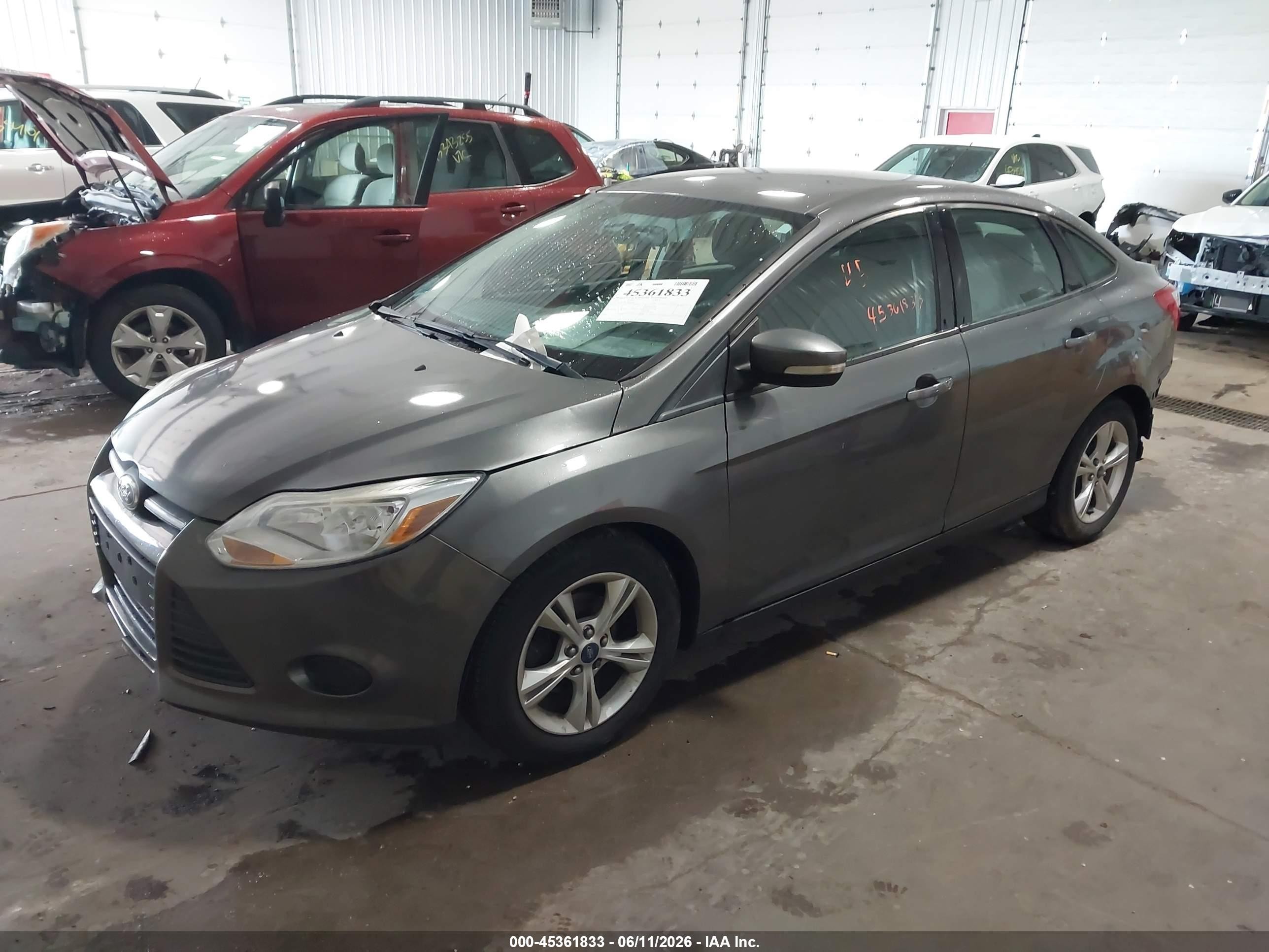 2013 Ford Focus Se Gray vin: 1FADP3F29DL261998