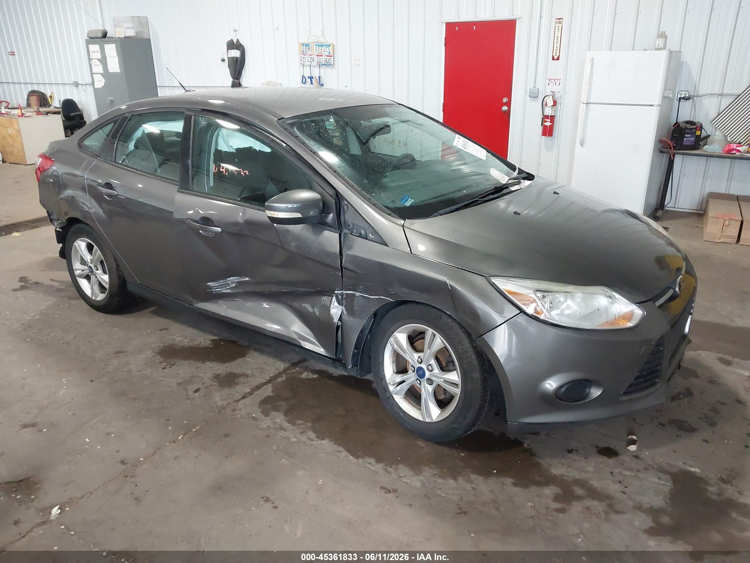 2013 Ford Focus Se Gray vin: 1FADP3F29DL261998
