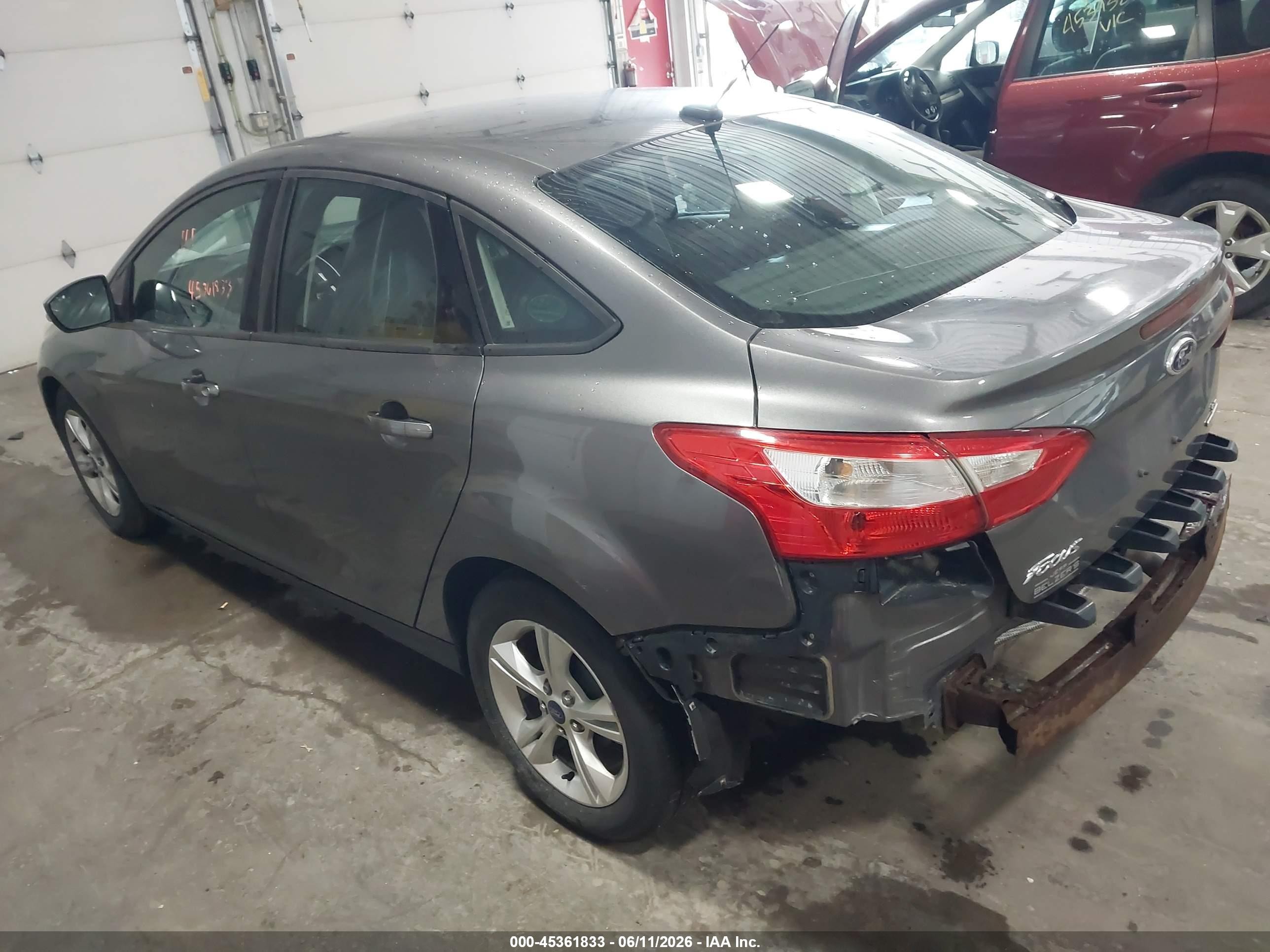 2013 Ford Focus Se Gray vin: 1FADP3F29DL261998