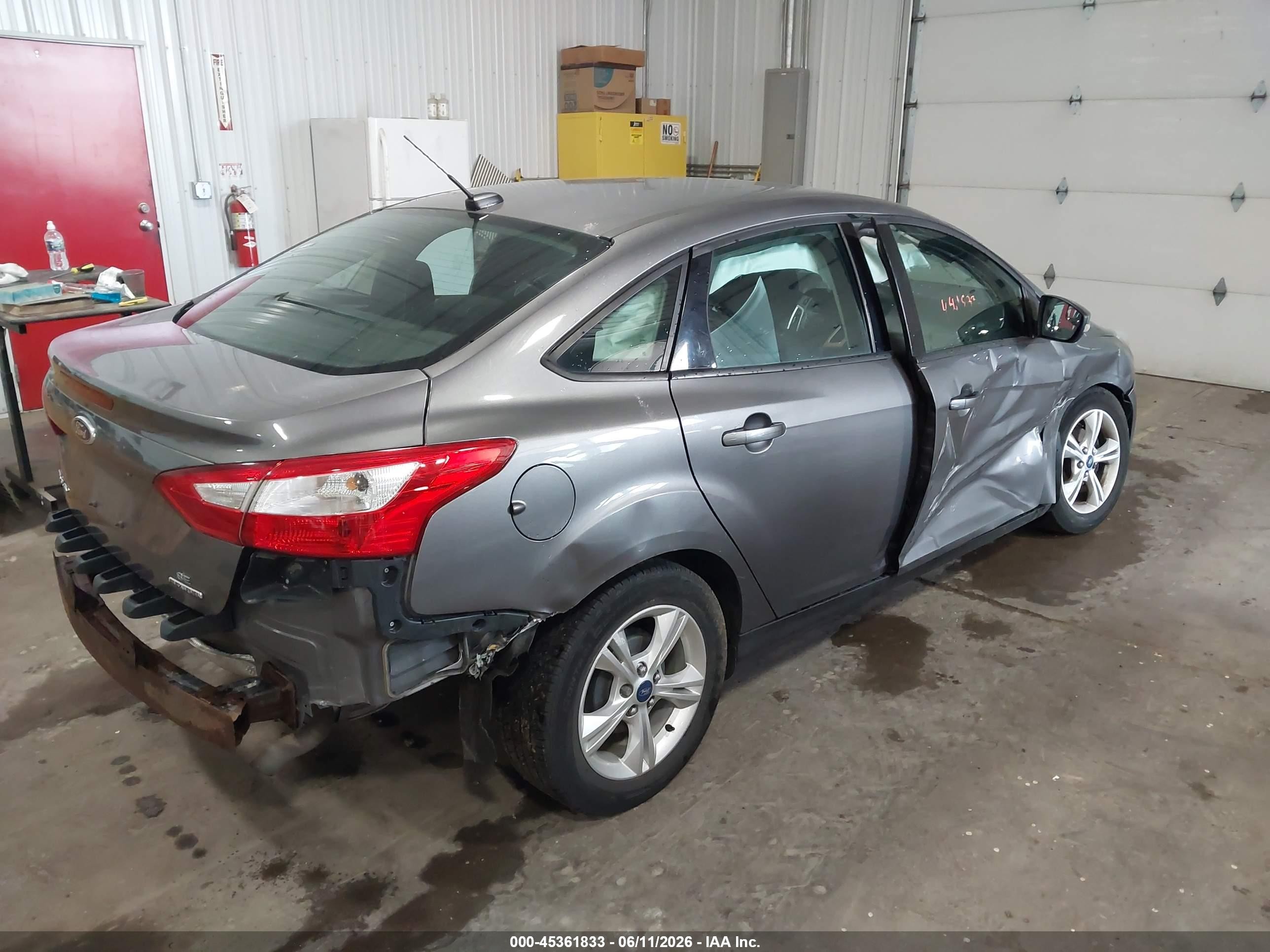2013 Ford Focus Se Gray vin: 1FADP3F29DL261998