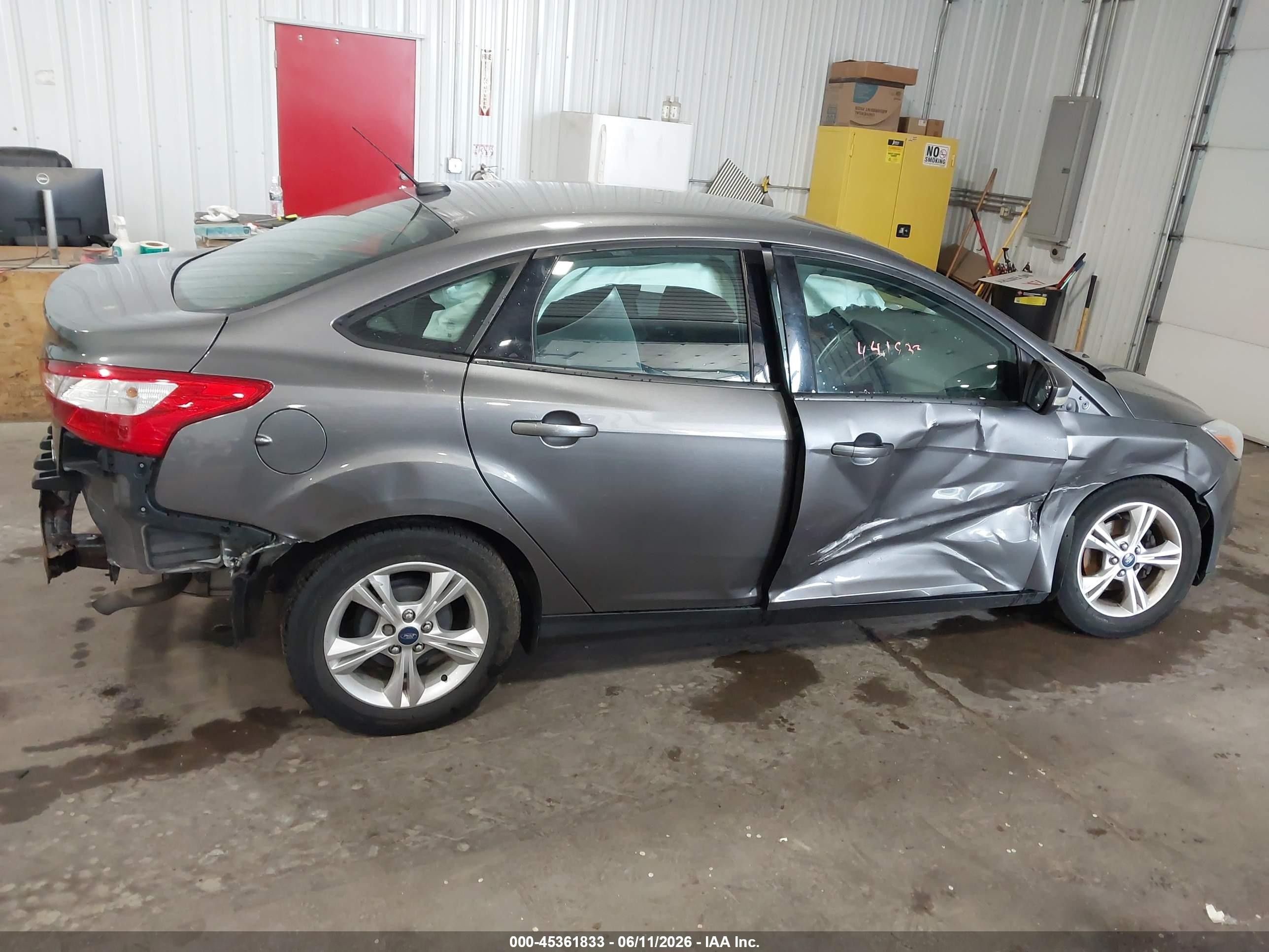 2013 Ford Focus Se Gray vin: 1FADP3F29DL261998