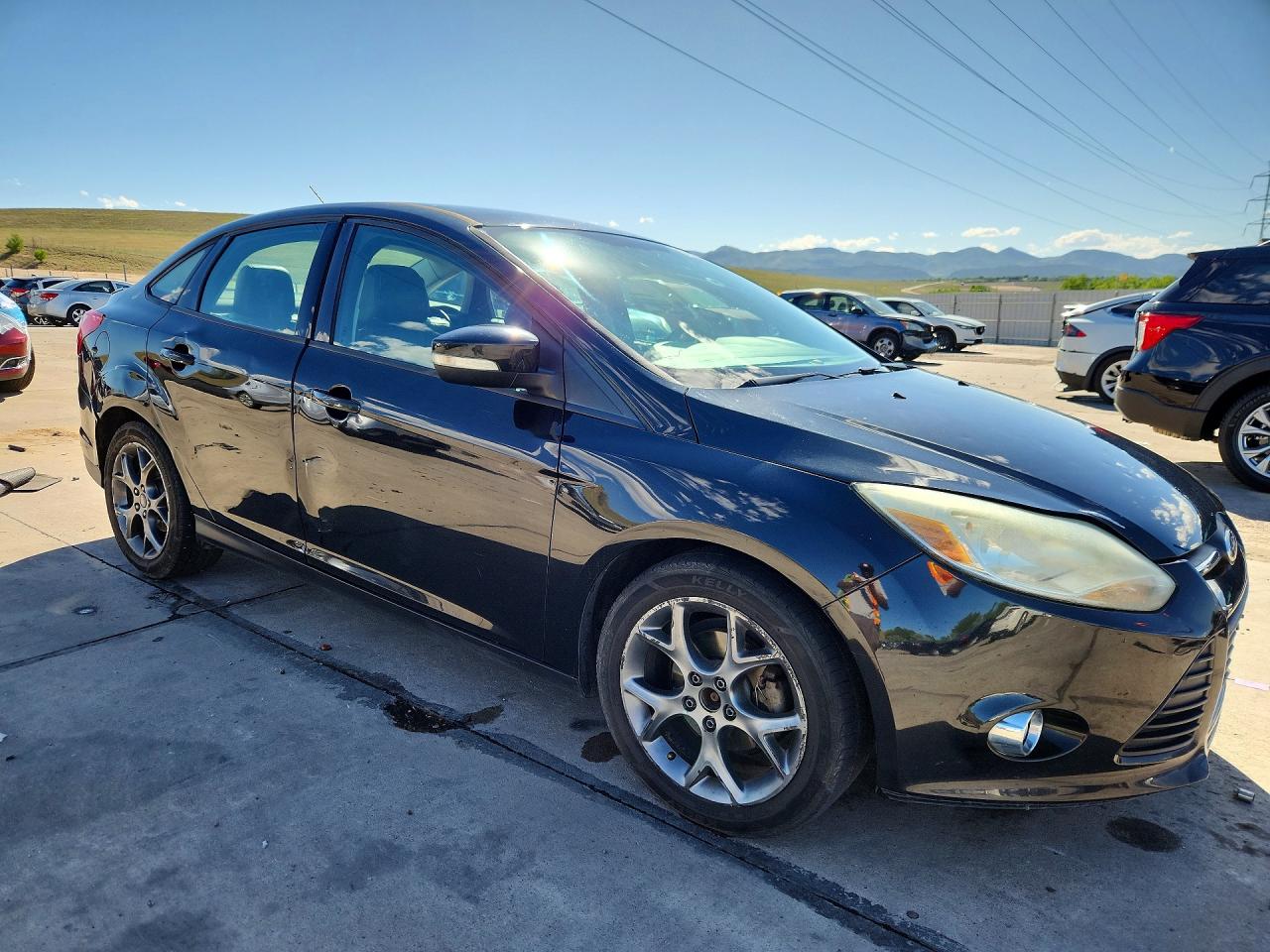 2013 Ford Focus Se Black vin: 1FADP3F29DL266165