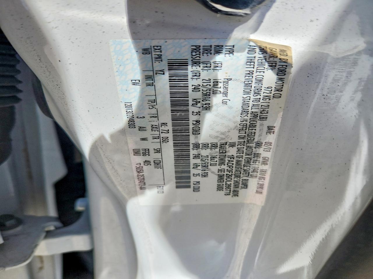 2013 Ford Focus Se White vin: 1FADP3F29DL266778