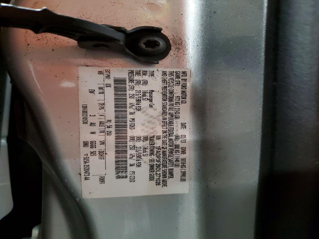 2013 Ford Focus Se Silver vin: 1FADP3F29DL271026