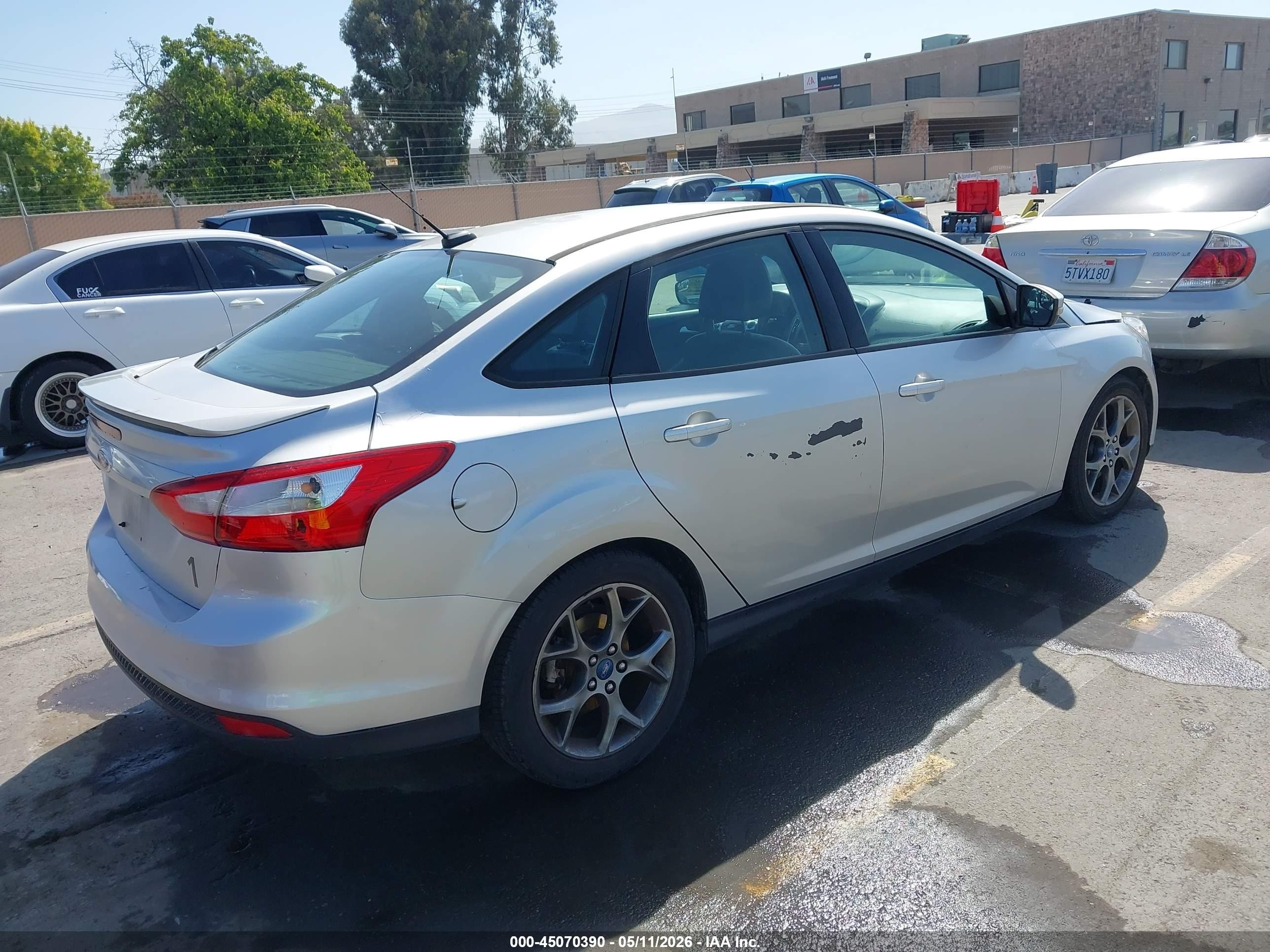 2013 Ford Focus Se Silver vin: 1FADP3F29DL272001