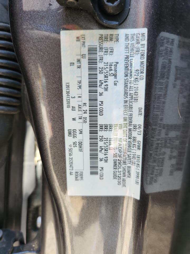 2013 Ford Focus Se Gray vin: 1FADP3F29DL312030