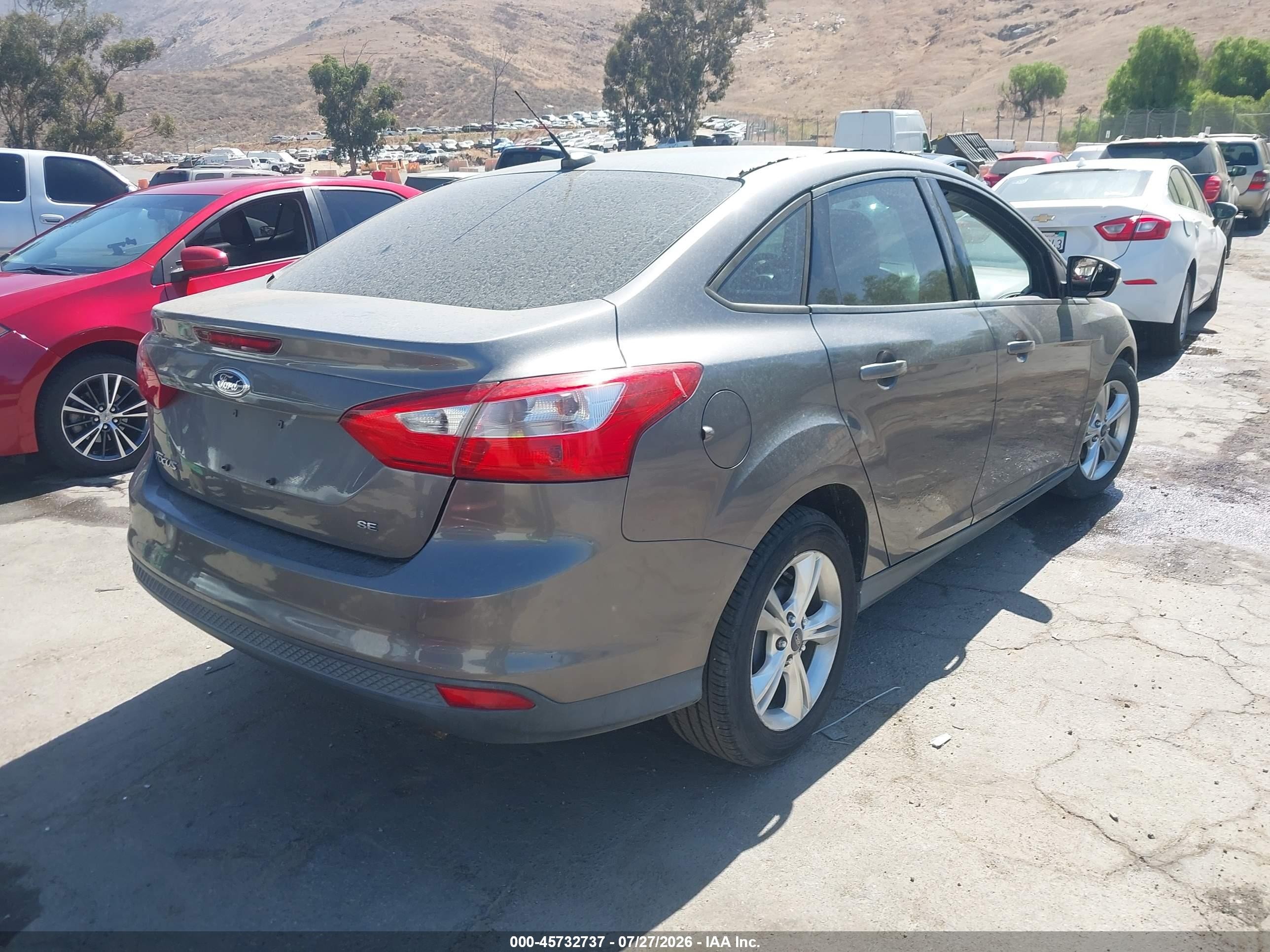 2013 Ford Focus Se Gray vin: 1FADP3F29DL313713