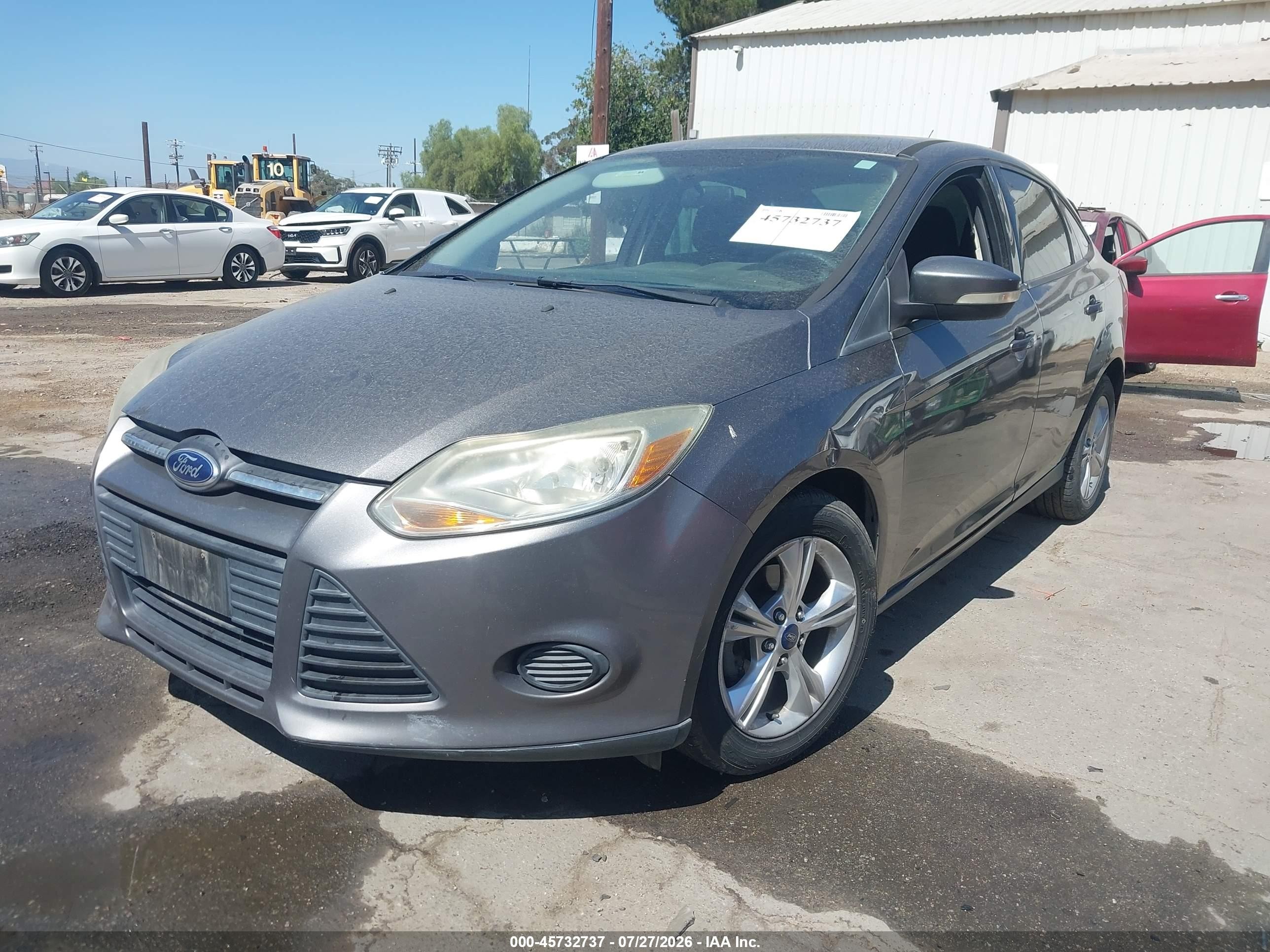 2013 Ford Focus Se Gray vin: 1FADP3F29DL313713