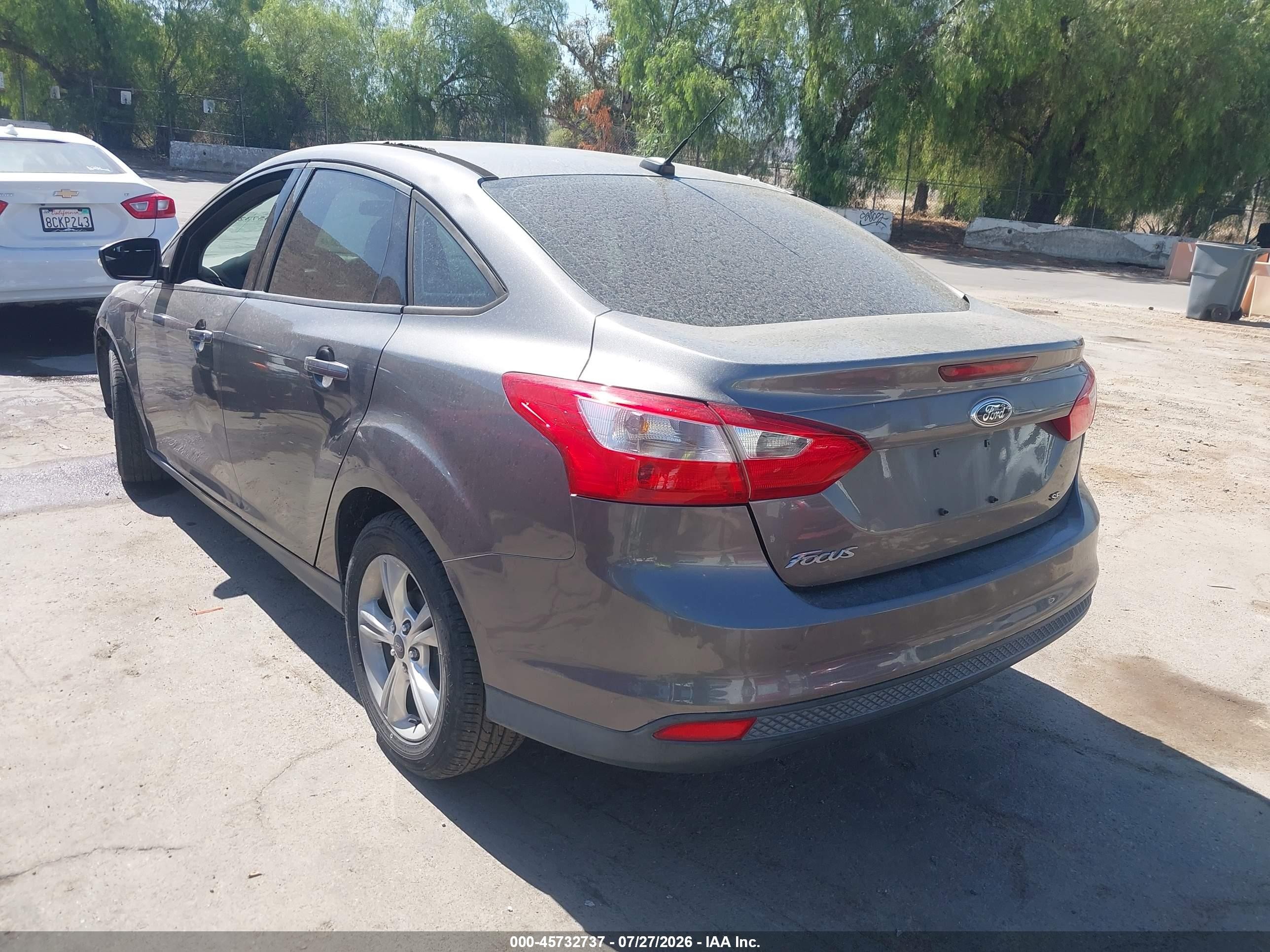 2013 Ford Focus Se Gray vin: 1FADP3F29DL313713