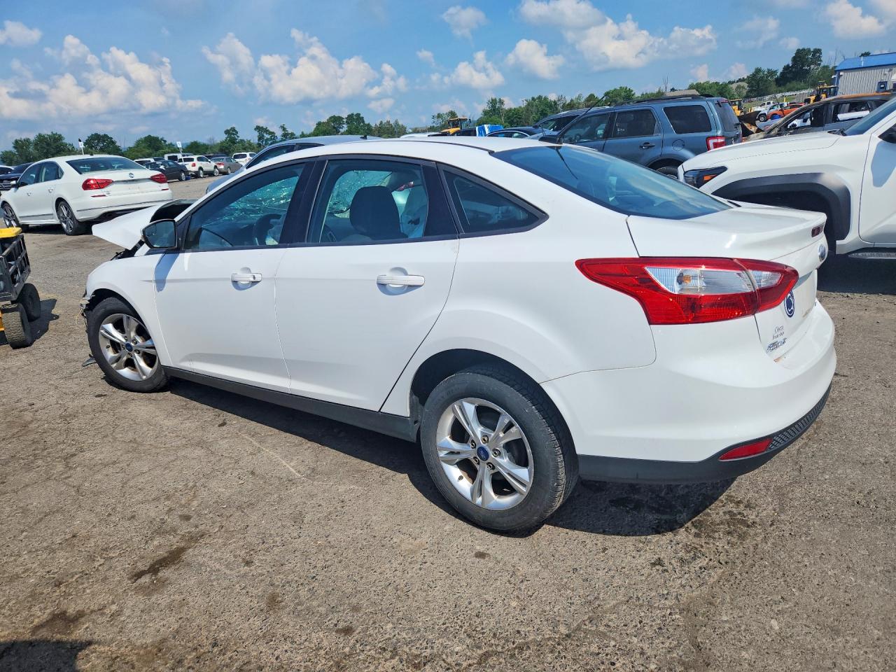2013 Ford Focus Se White vin: 1FADP3F29DL368386