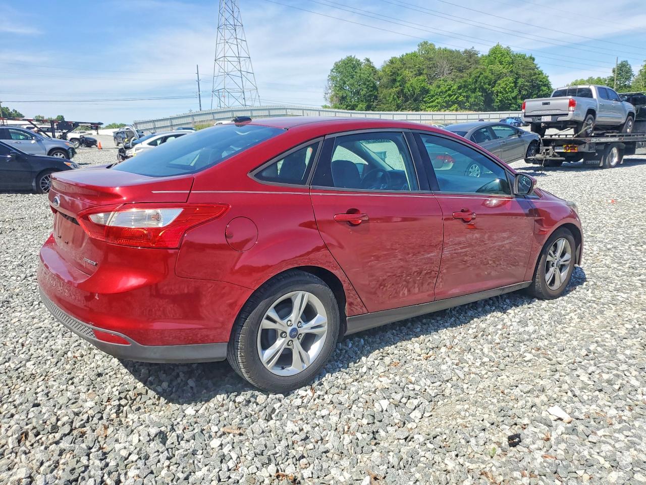 2014 Ford Focus Se Red vin: 1FADP3F29EL103484