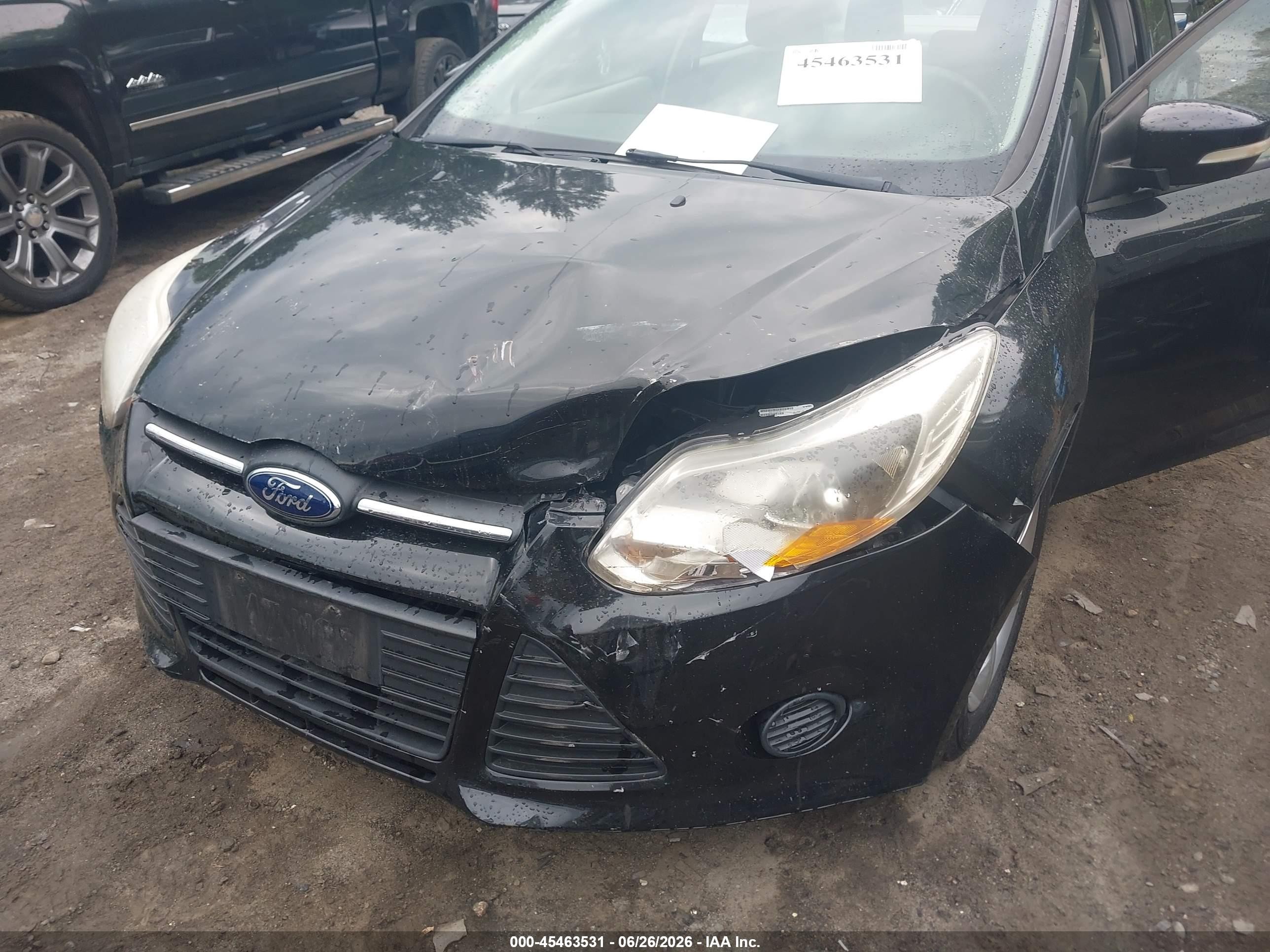 2014 Ford Focus Se Black vin: 1FADP3F29EL114131