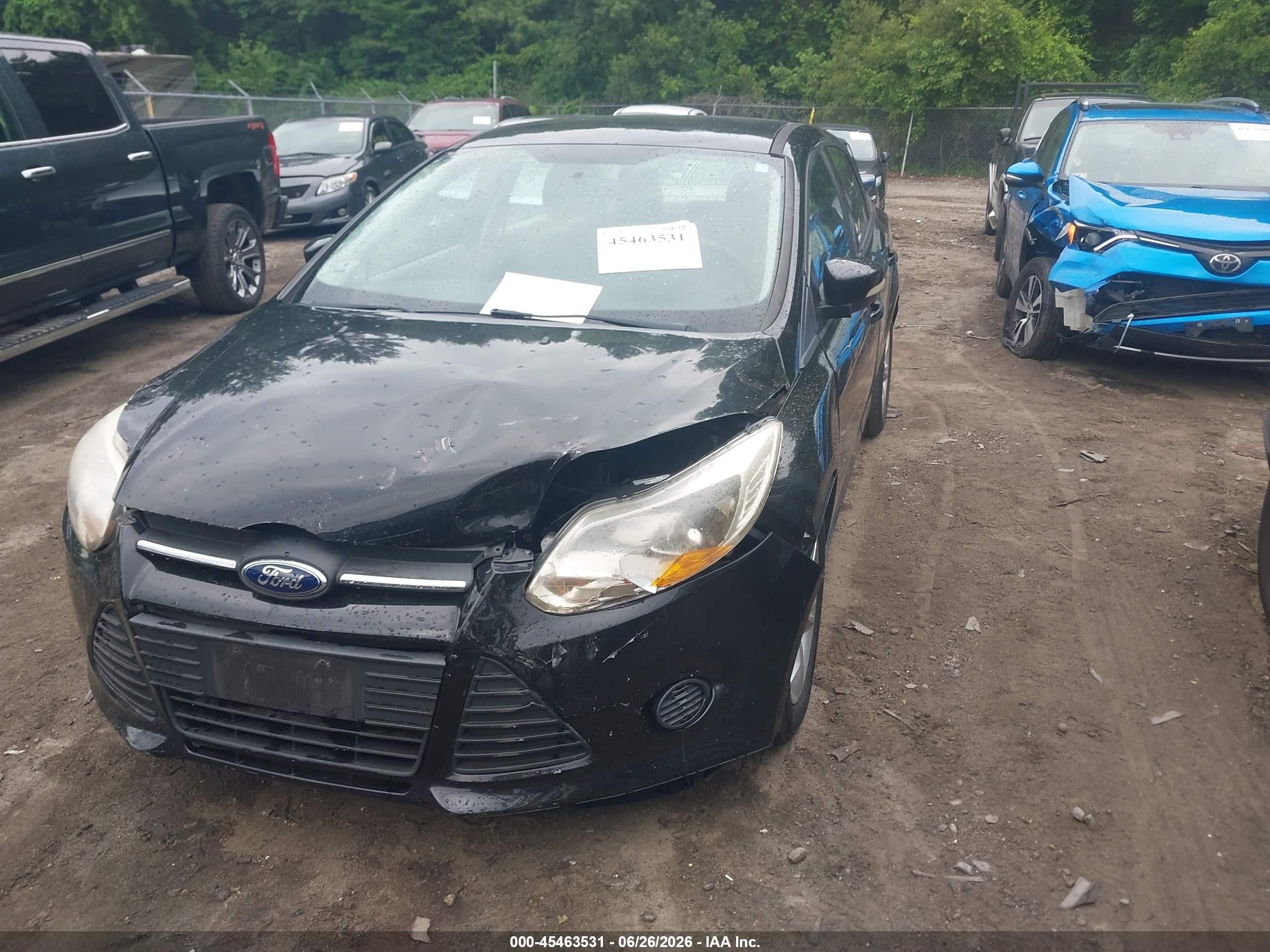 2014 Ford Focus Se Black vin: 1FADP3F29EL114131