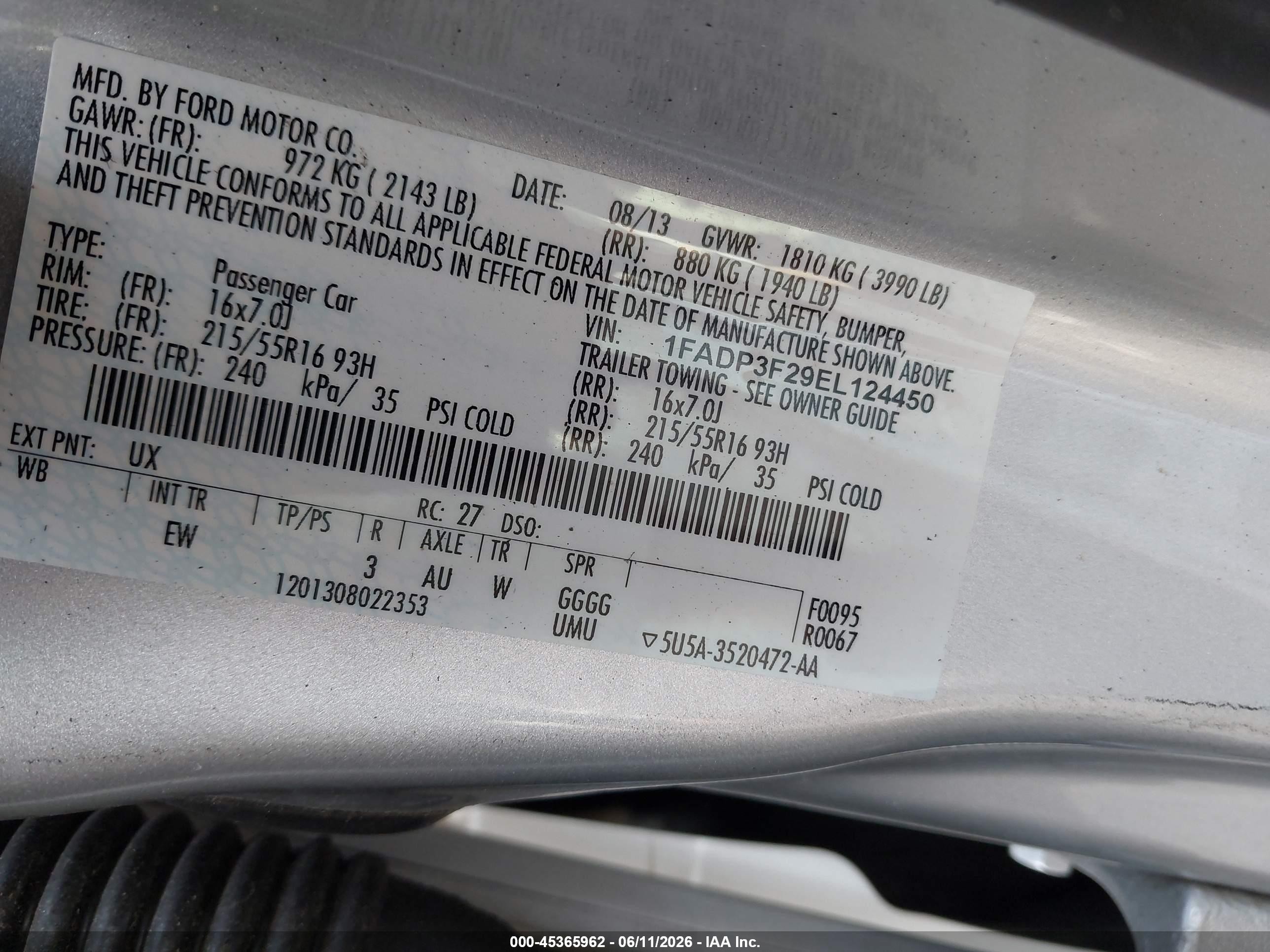 2014 Ford Focus Se Серебряный vin: 1FADP3F29EL124450