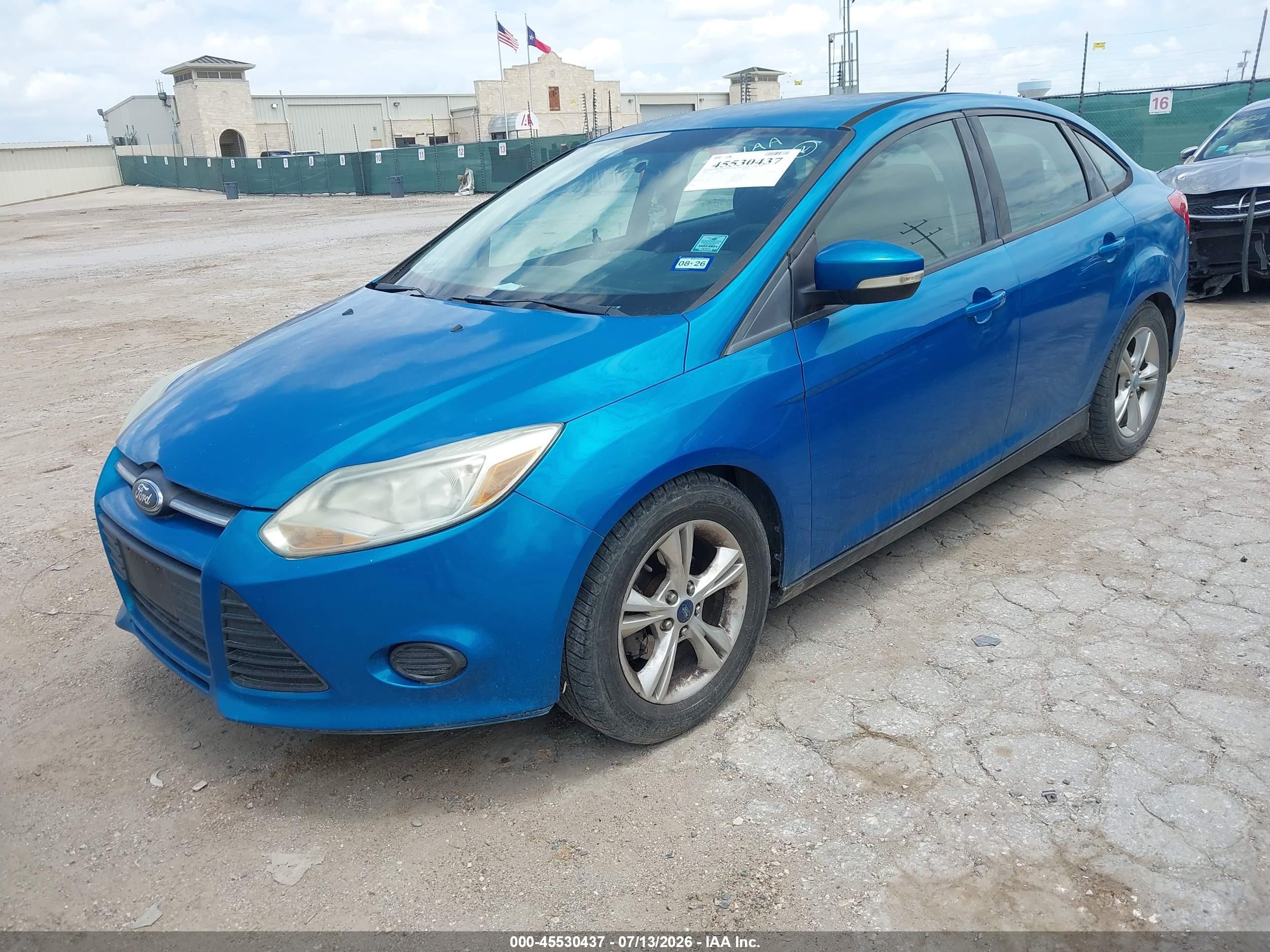 2014 Ford Focus Se Blue vin: 1FADP3F29EL137859