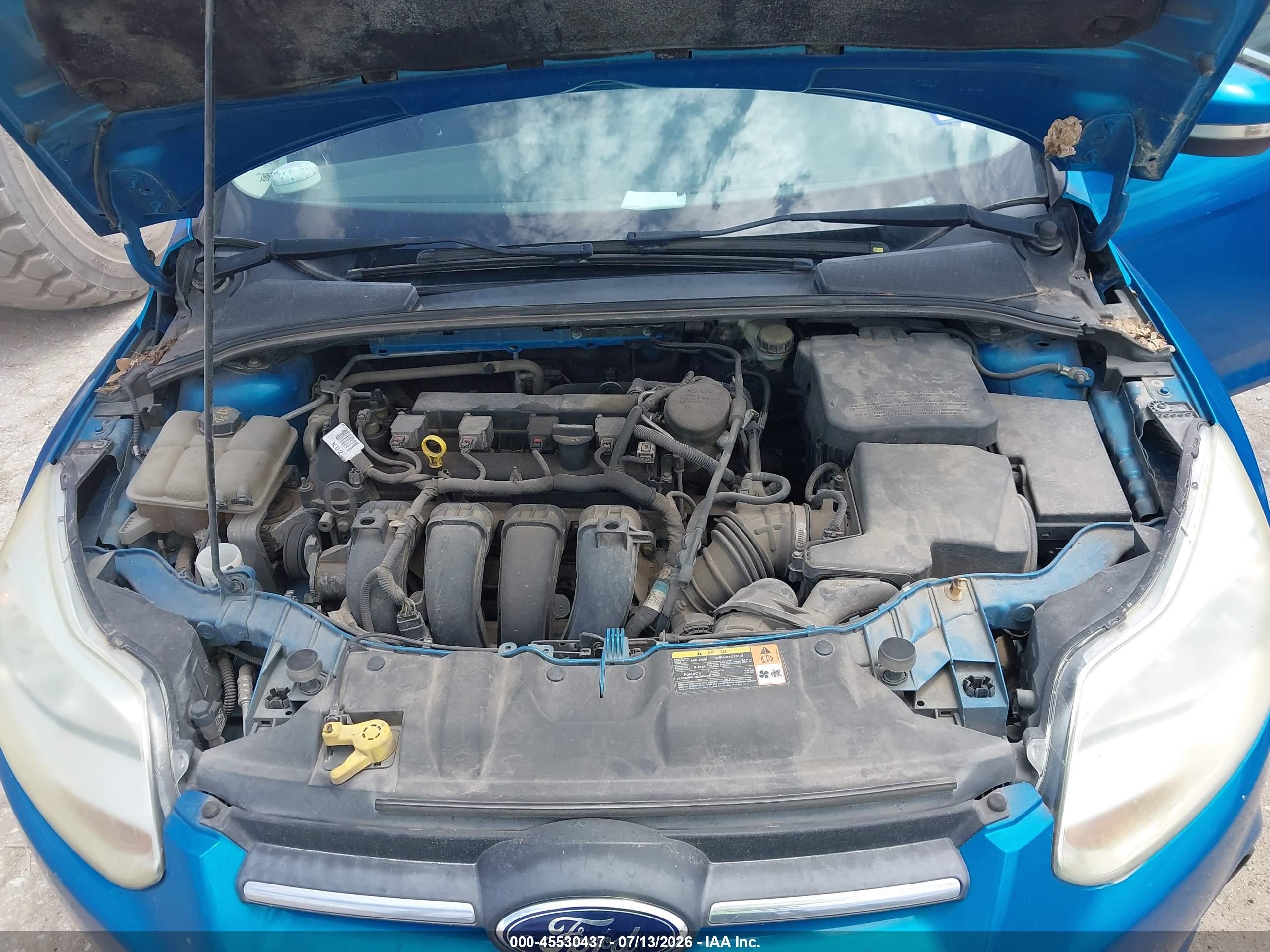 2014 Ford Focus Se Blue vin: 1FADP3F29EL137859