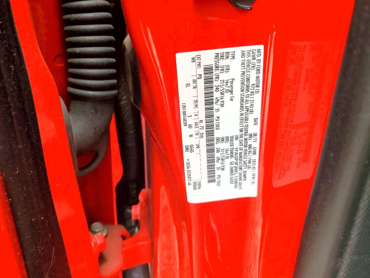 2014 Ford Focus Se Red vin: 1FADP3F29EL139899