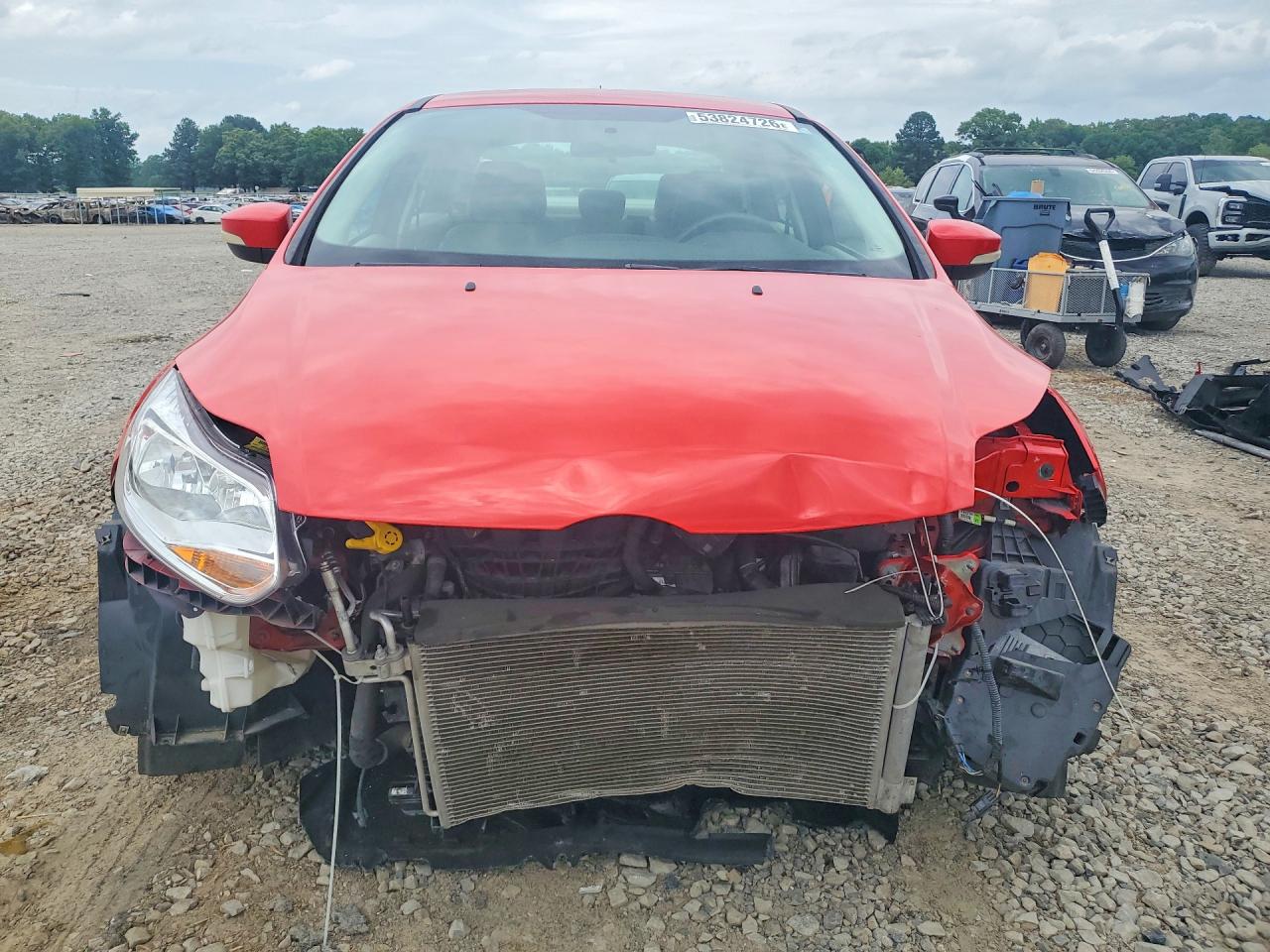 2014 Ford Focus Se Red vin: 1FADP3F29EL139899